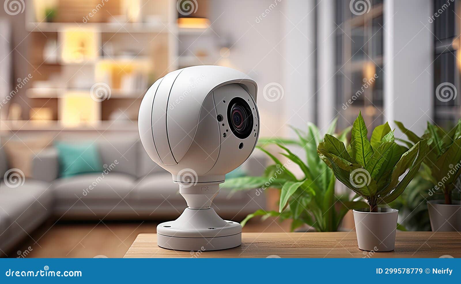 Security Camera in Living Room Stock Image Image of architecture