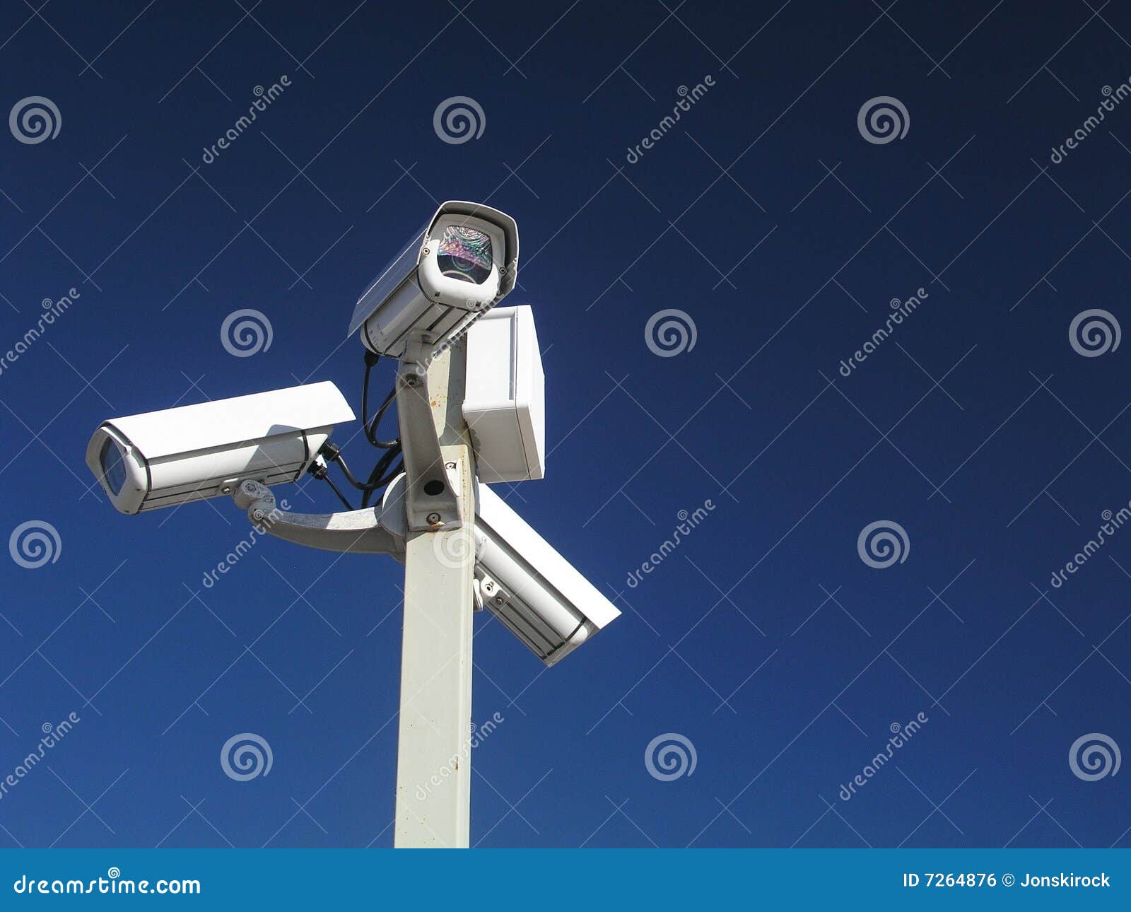 Security cameras stock photo. Image of outdoor, city, cctv 7264876