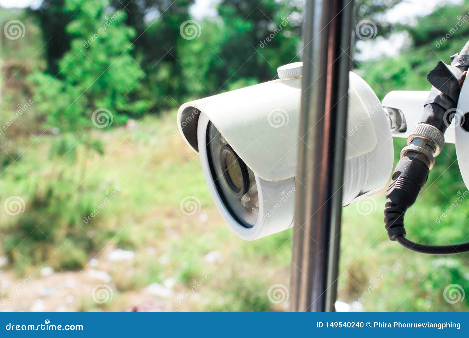 Security CCTV Camera in Home Stock Photo Image of alarm, equipment