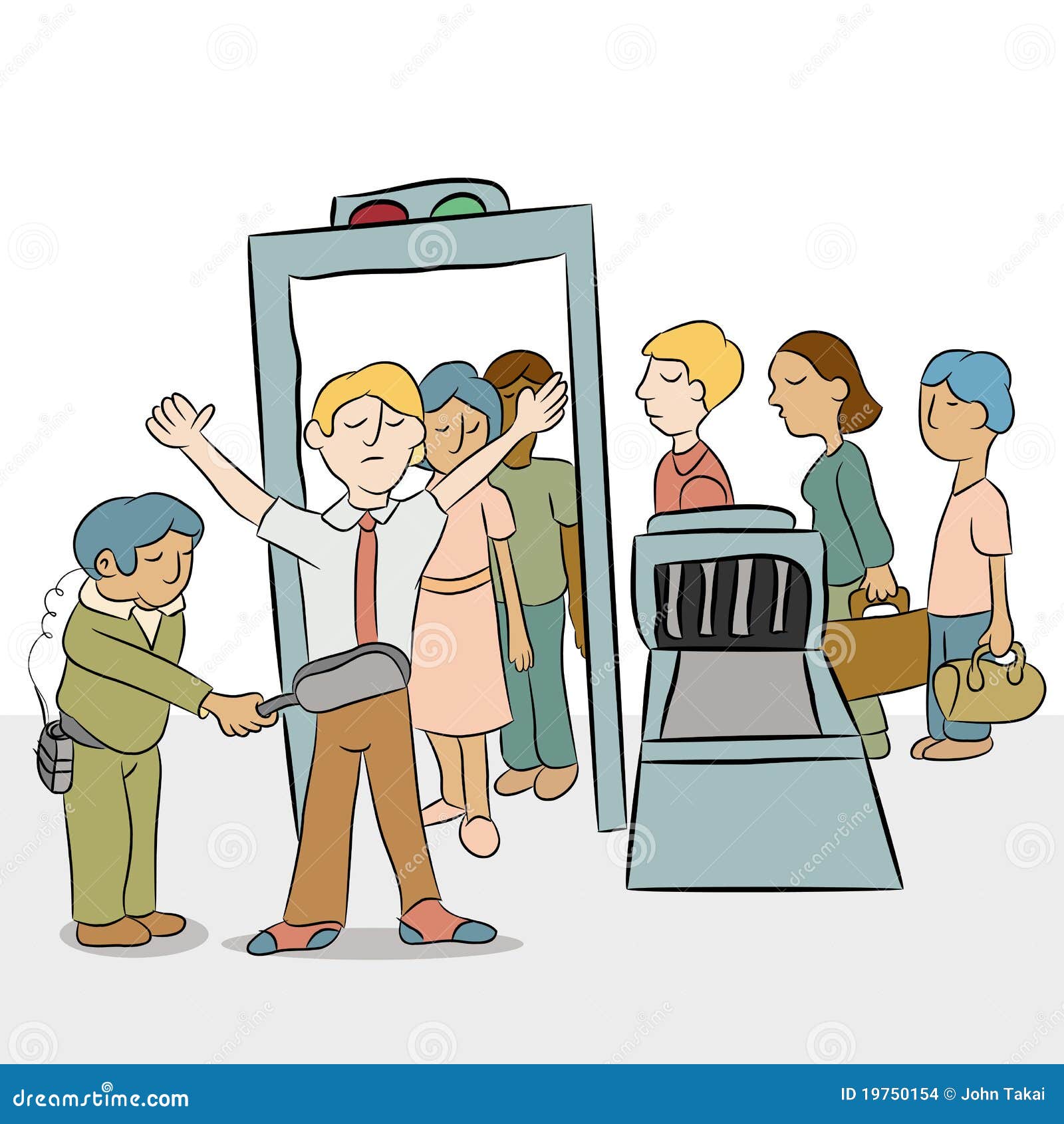 airport security checkpoint clipart