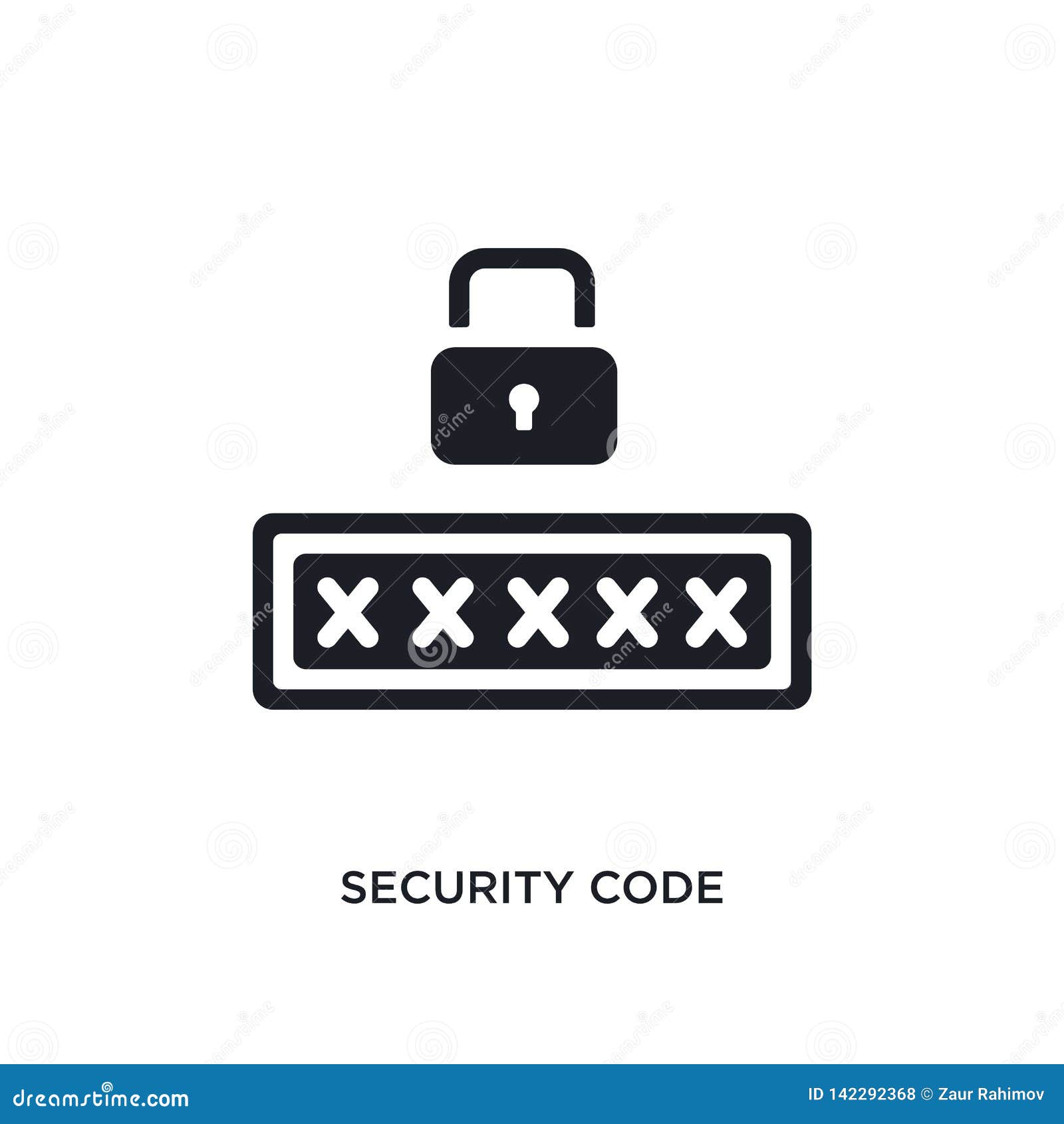 Download Security Code Isolated Icon. Simple Element Illustration ...