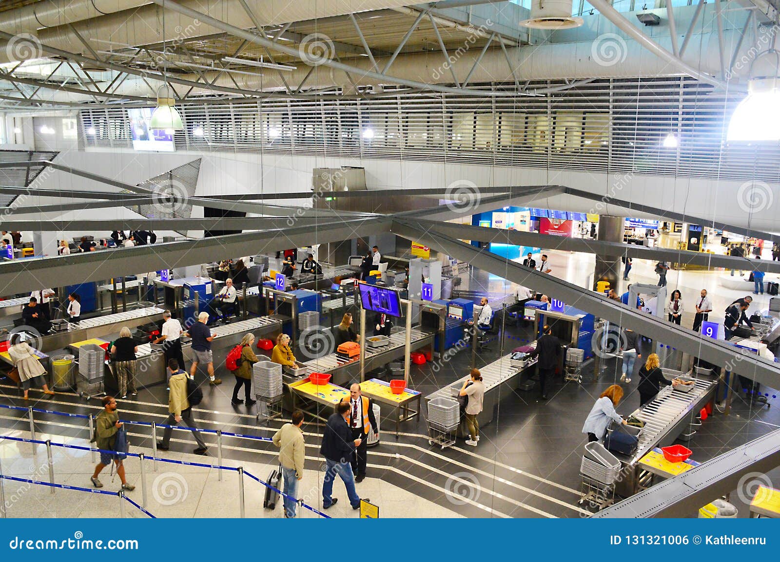 ATHENS / GREECE OCTOBER 8, 2018 Security Control in the Athens