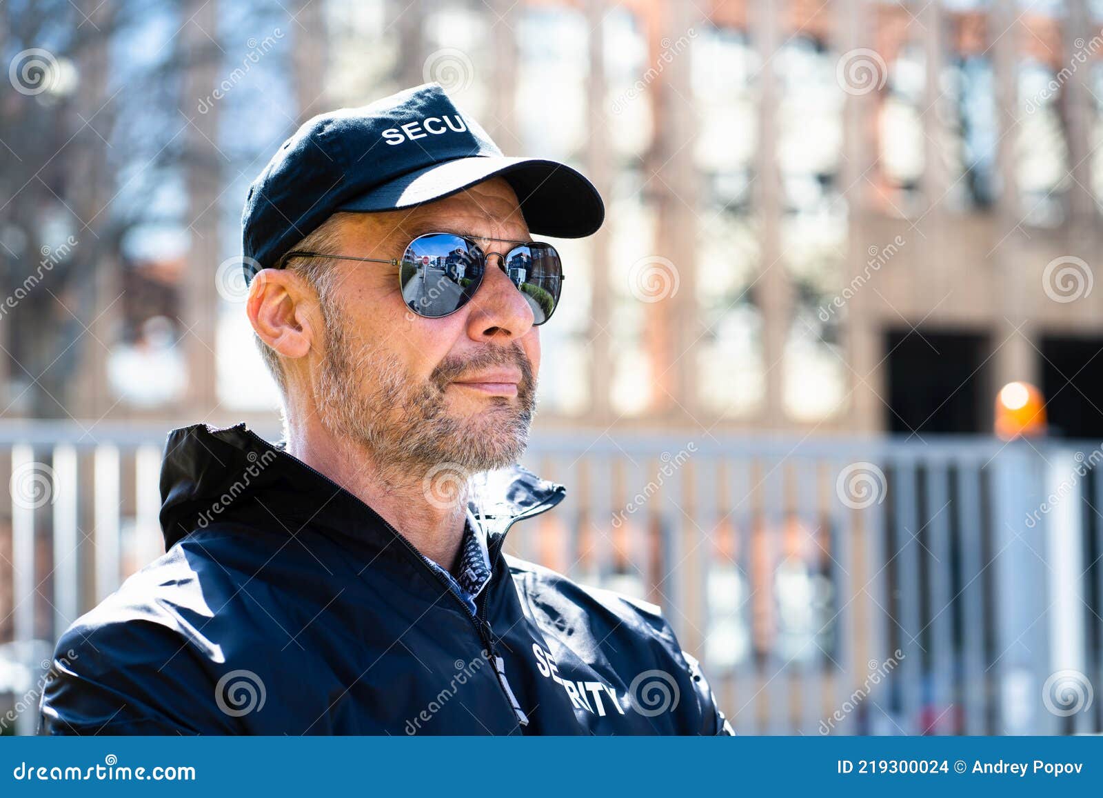 Security Guard or Agent Standing Stock Photo - Image of mature ...