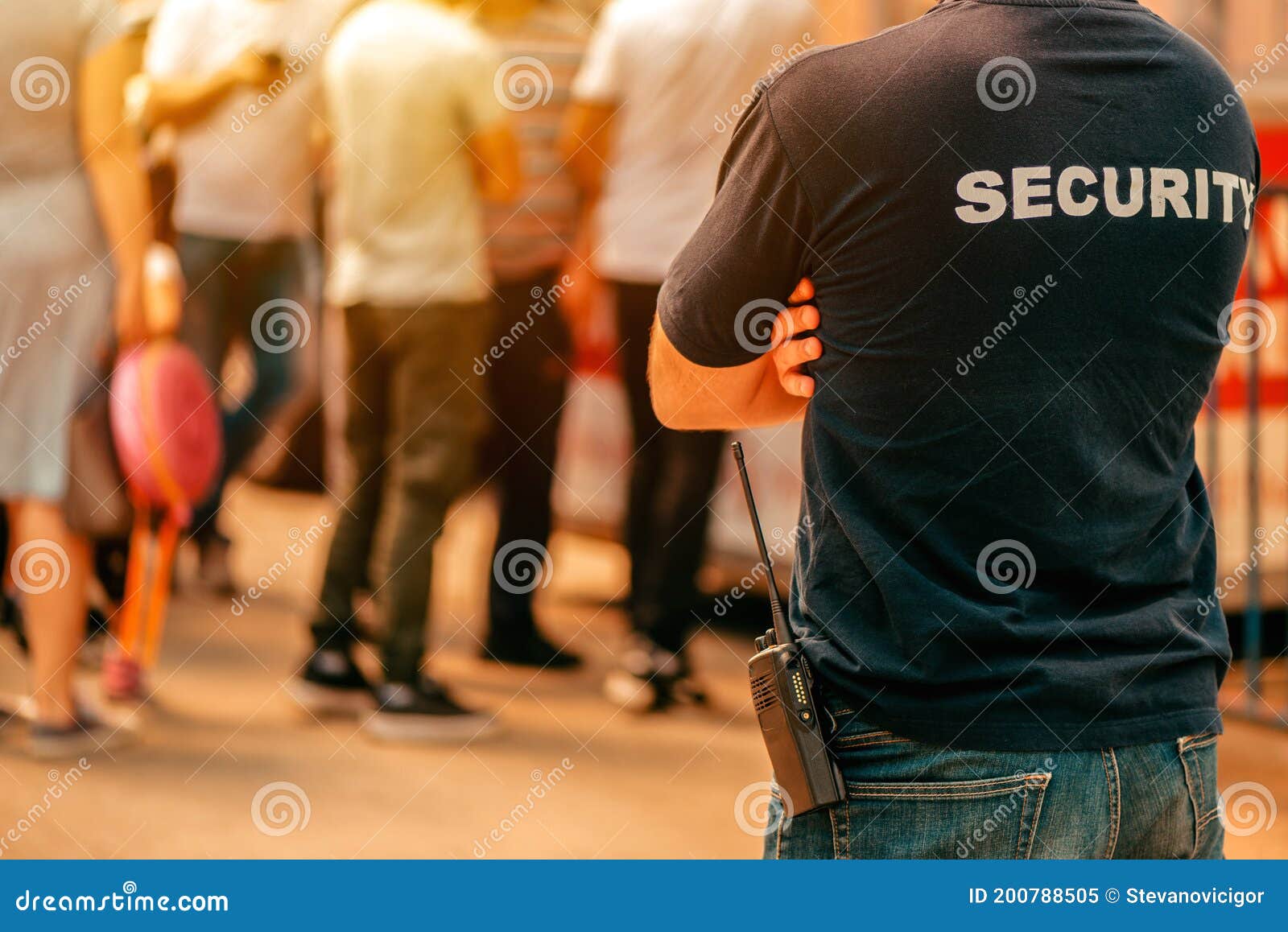 security guard at live festivale event