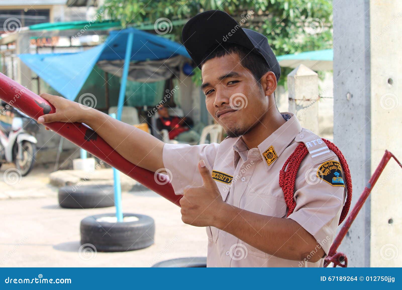 Security guard editorial stock image. Image of pattaya 67189264