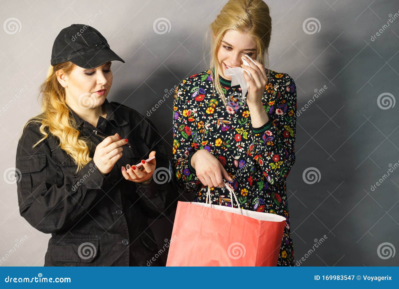 Security Guard And Shoplifter Stock Image Image Of Catch Clothes