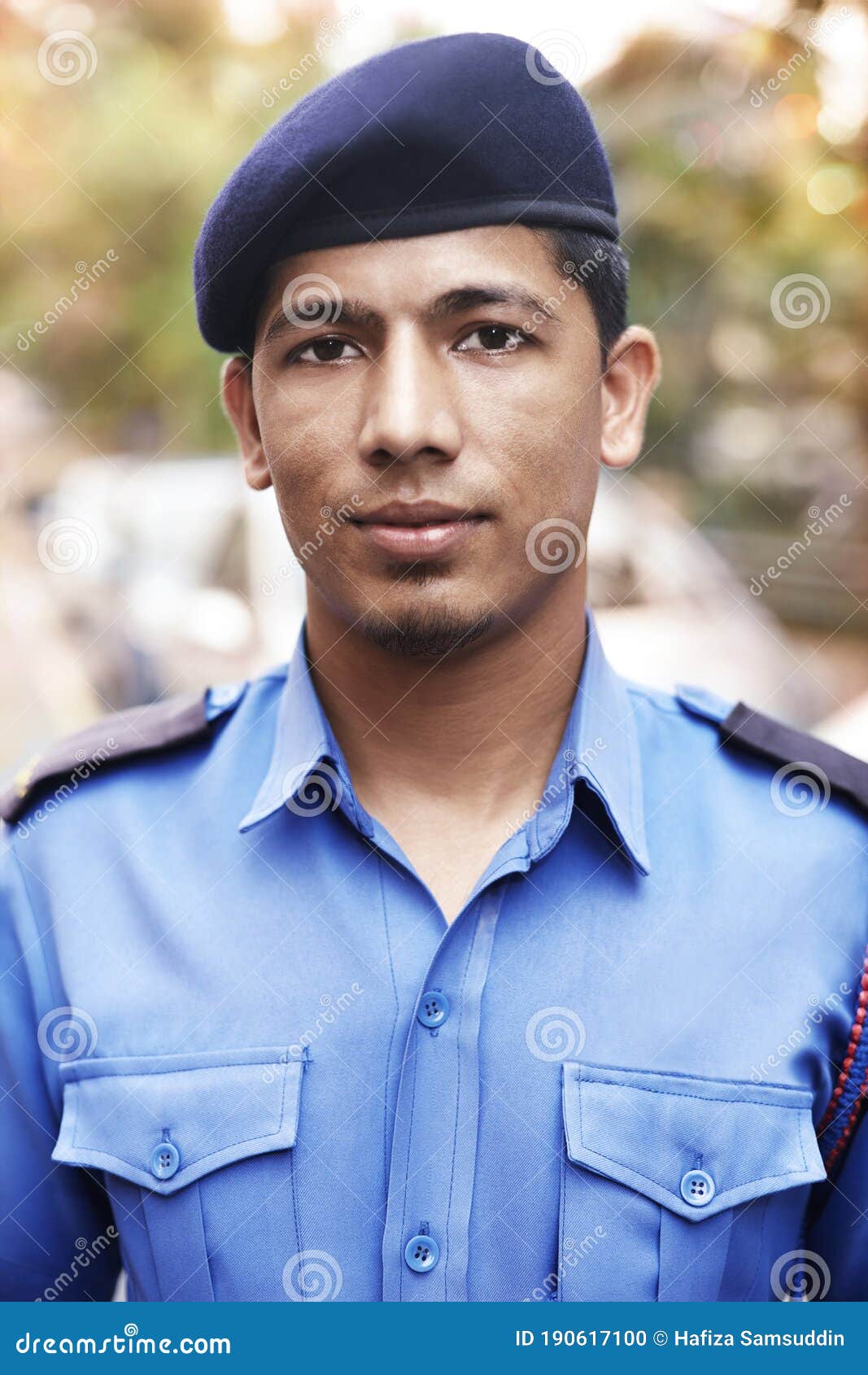 Security Guard Smiling at the Camera. Conceptual Image Stock Photo Image of authority, smiling