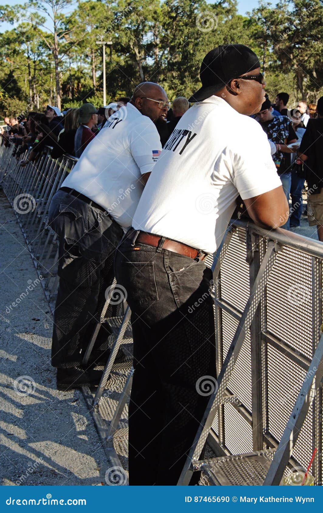 Security guards at concert editorial image. Image of observe 87465690
