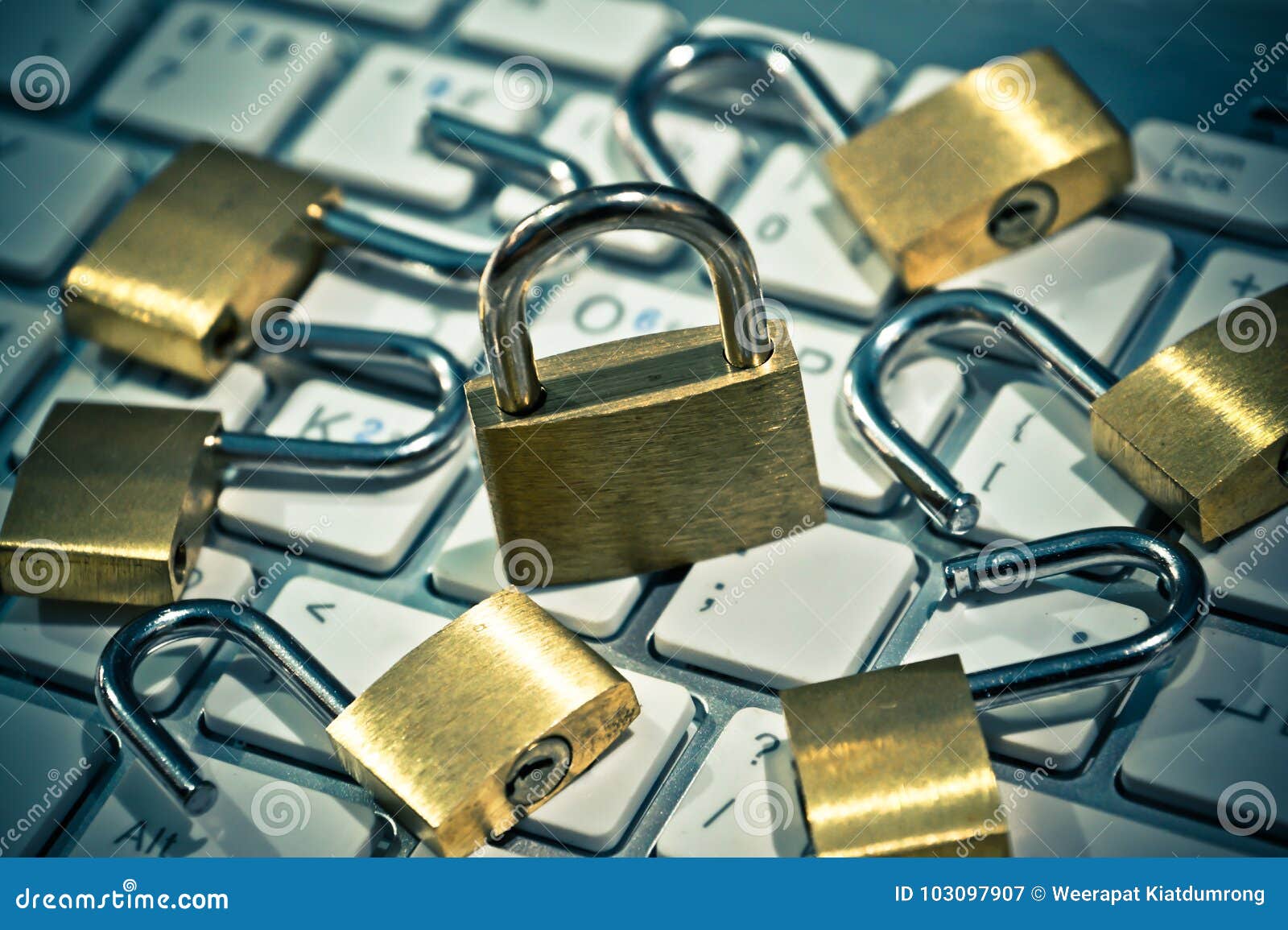 Security Lock on Computer Keyboard Stock Image Image of freedom, lock