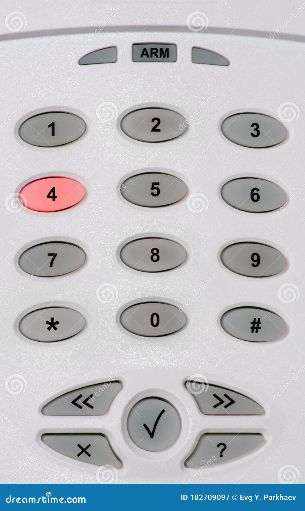 the security system panel