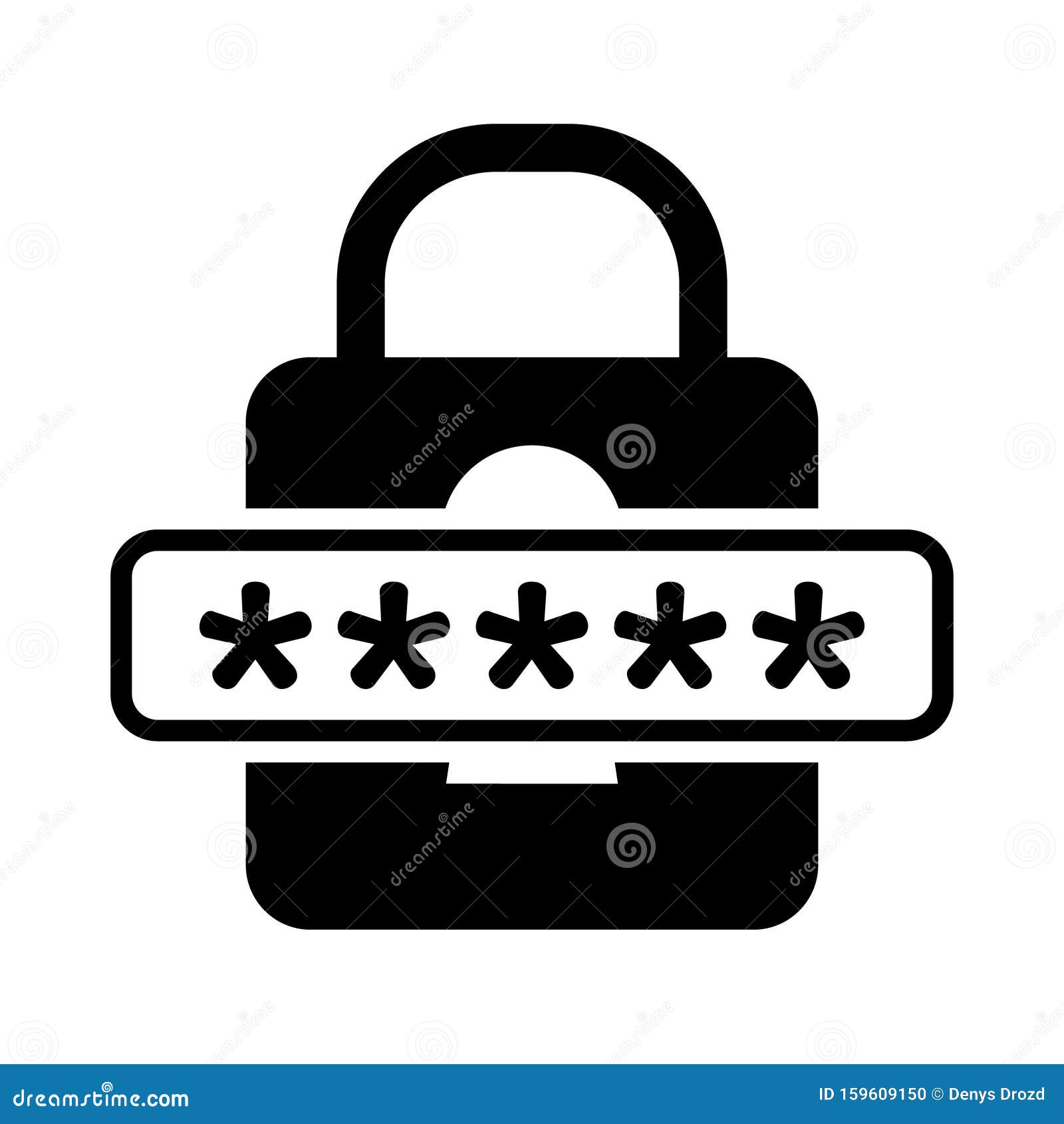 Security vector icon. password illustration symbol. access sign or logo. For web sites or mobile.