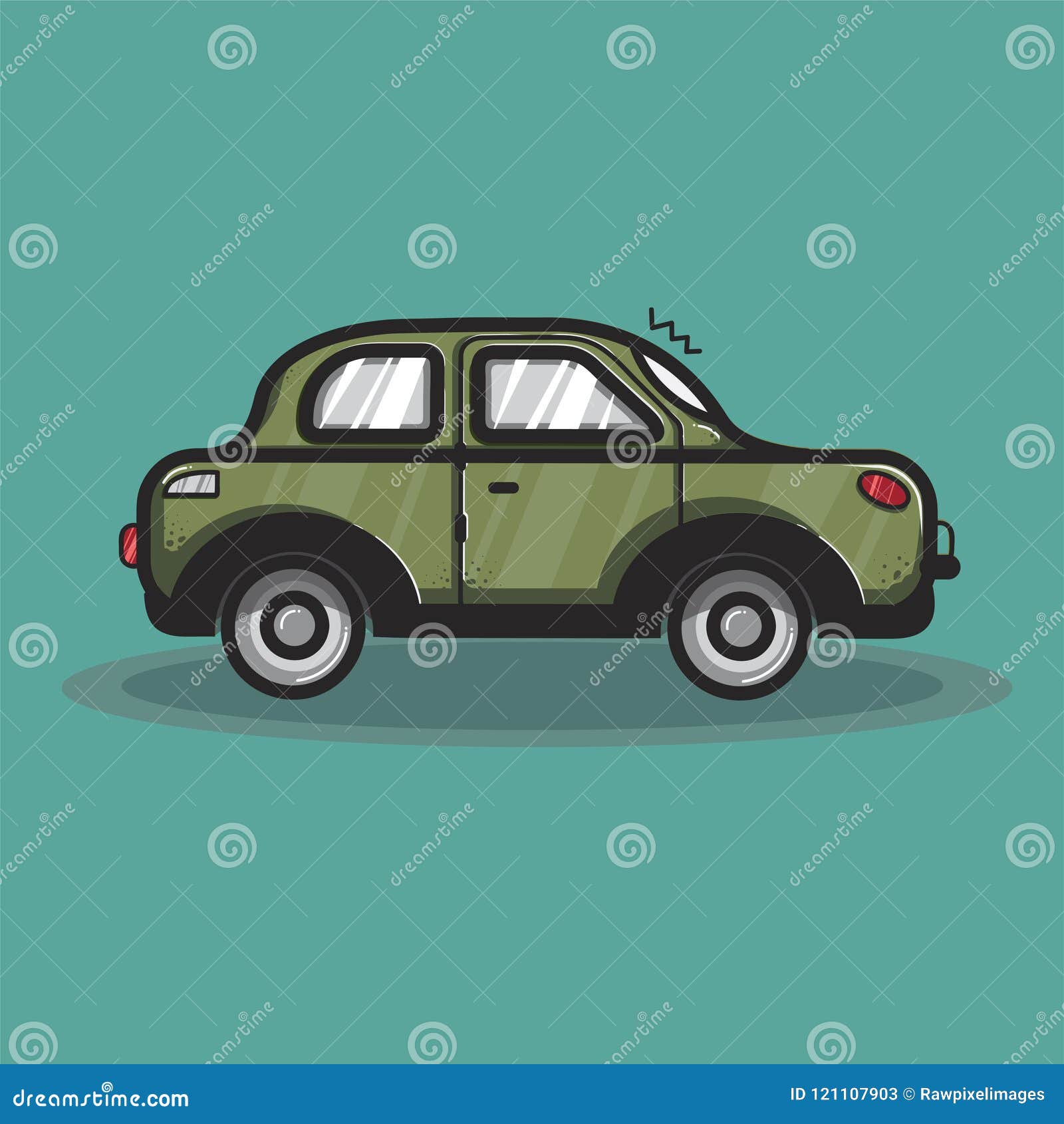 sedan car transportation graphic 