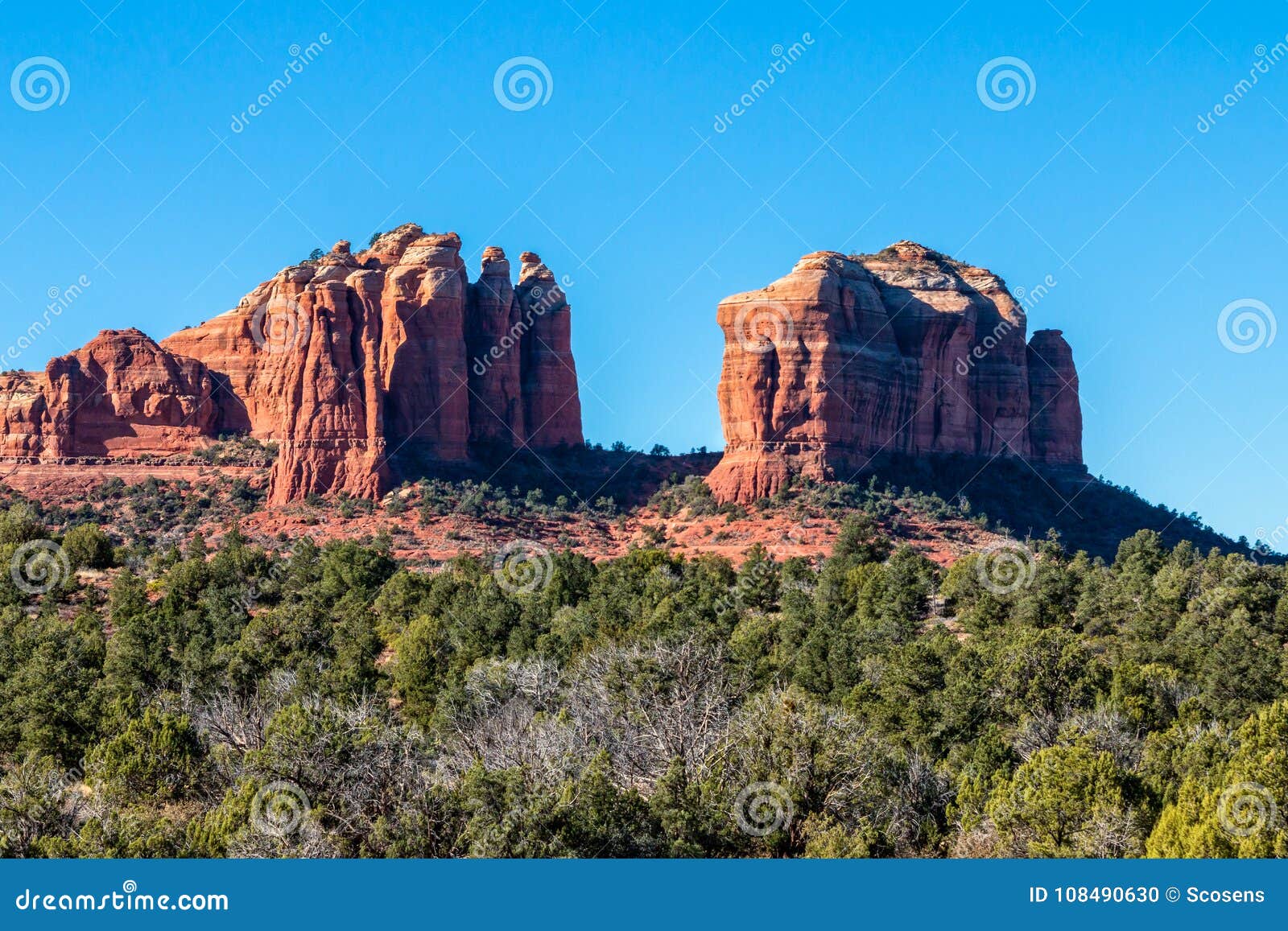 Sedona Red Rock Scenic Landscape Stock Photo - Image of rocks, nature ...
