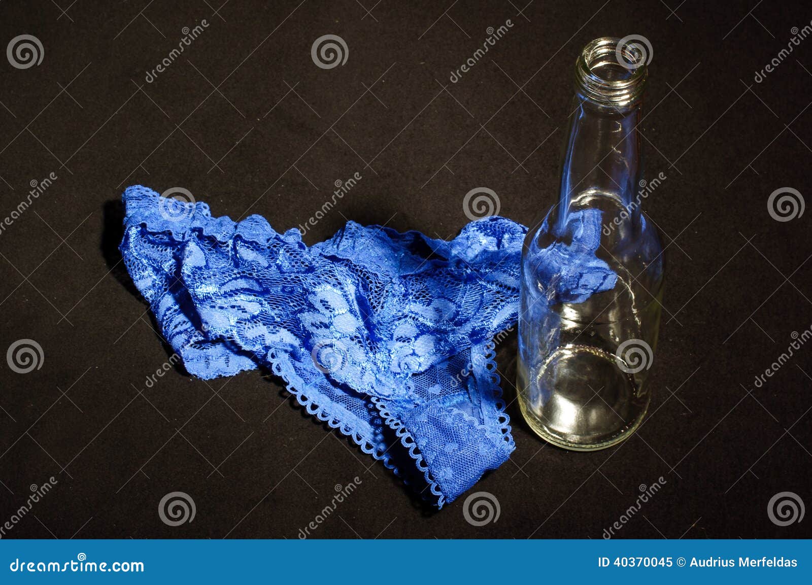 Seduction with alcohol stock image