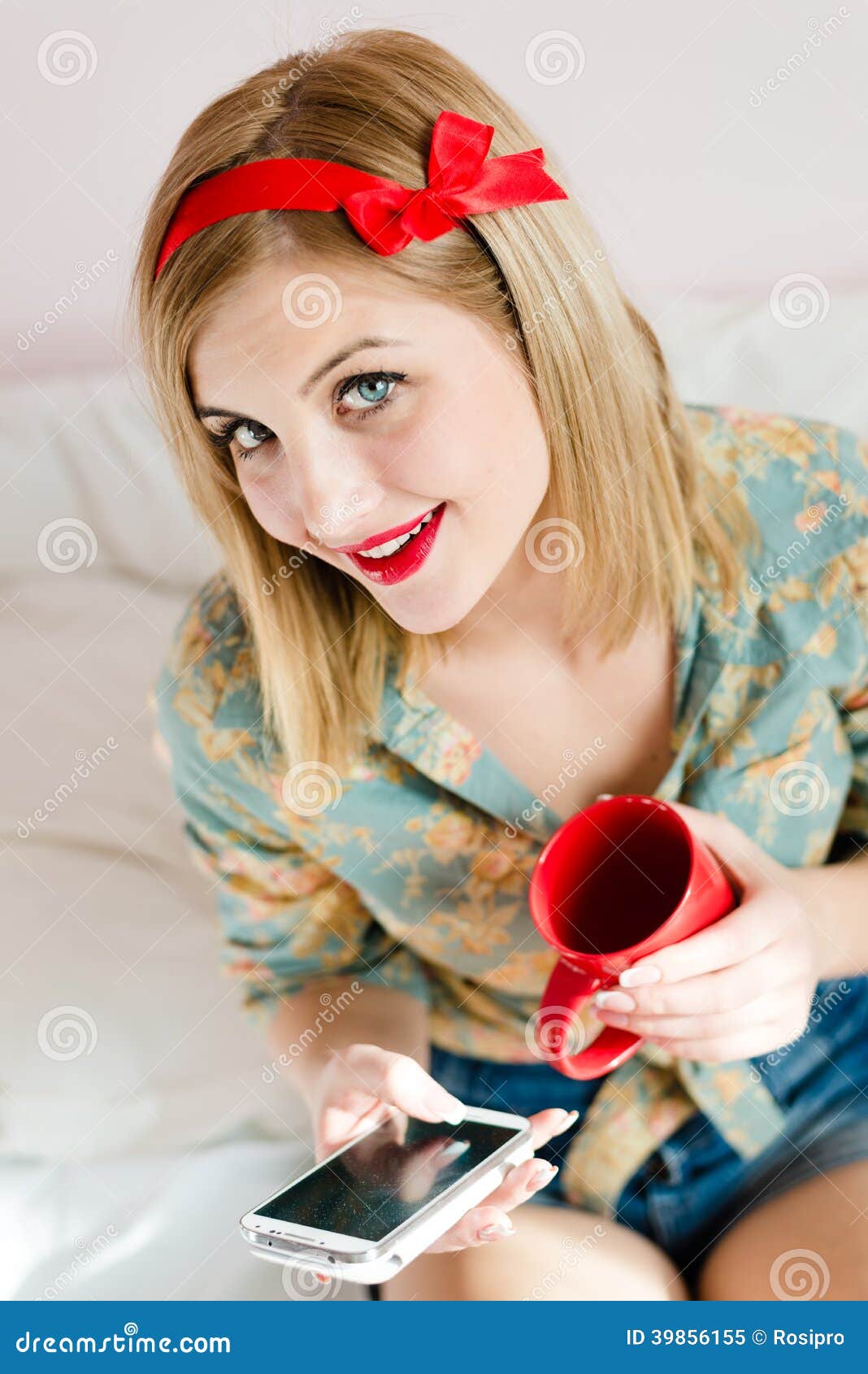 Seductive, Beautiful Pinup Blond Young Woman Blue Eyes Seductive, Beautiful Pinup Blond Young Woman Blue Eyes