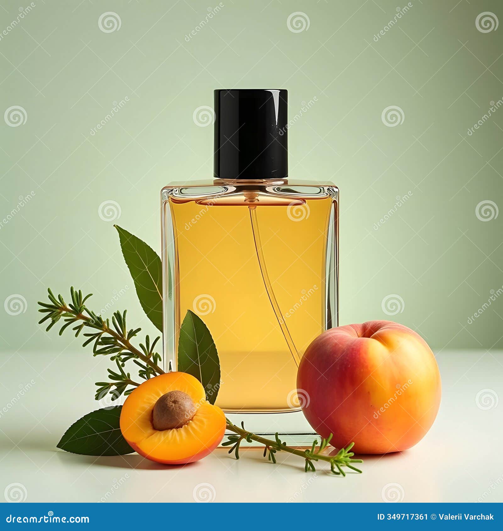 seductive symphony: unveiling a fragrant fusion of apricot, juniper berry, green tea, mimosa,