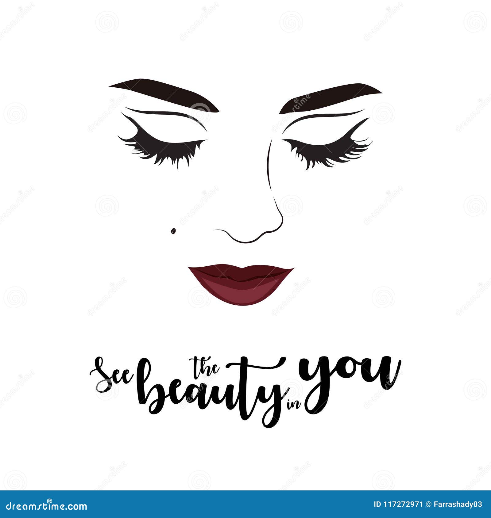 See the Beauty in You Mug Design Stock Vector - Illustration of