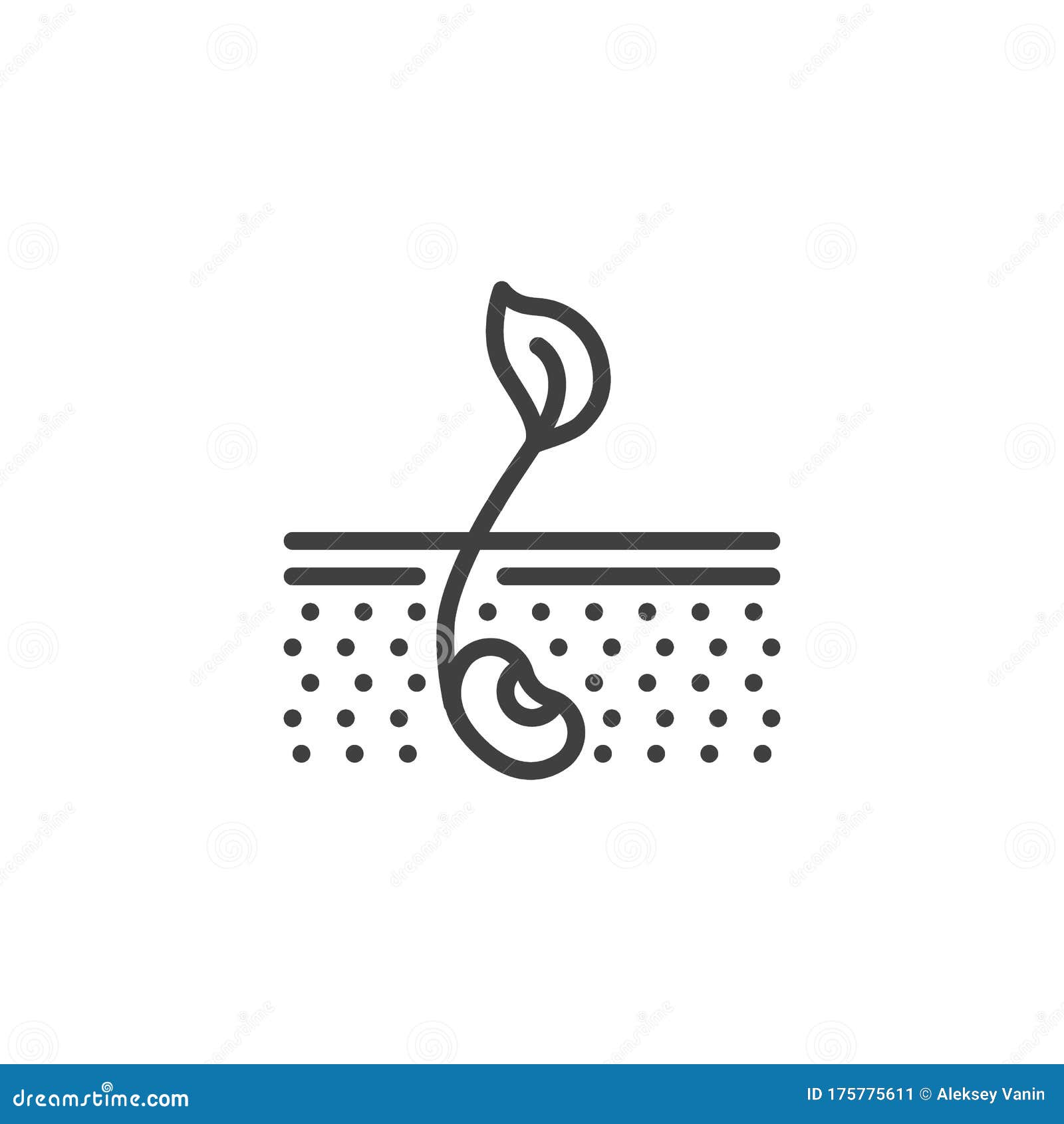 Germination Icon. Trendy Germination Logo Concept On White Background