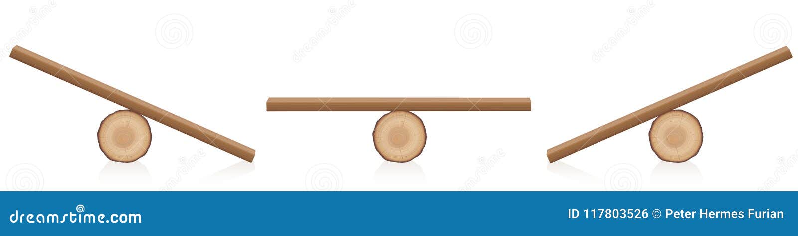seesaw balance equal unequal weight wooden toy