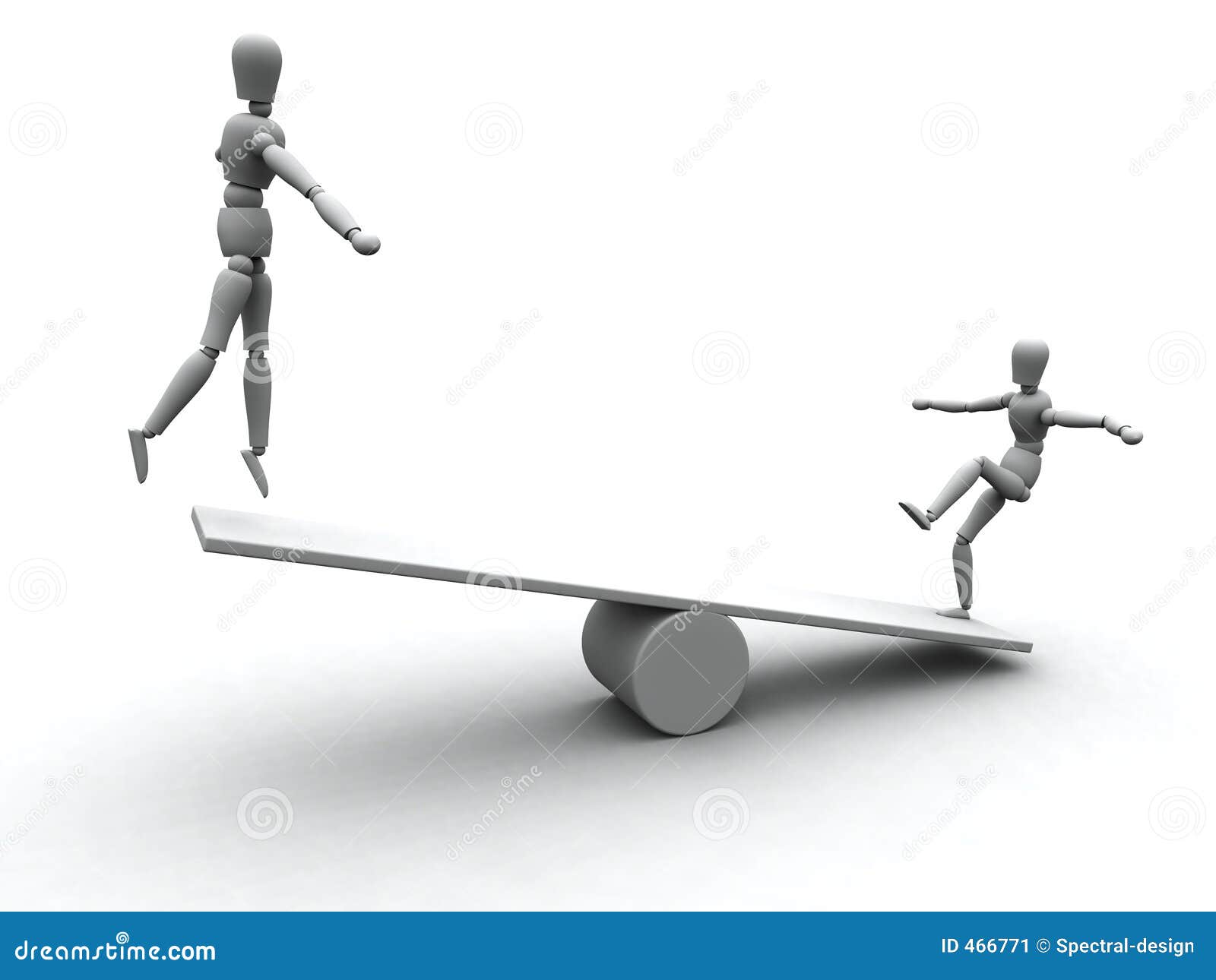 Seesawing 2 stock illustration. Illustration of funsport ...