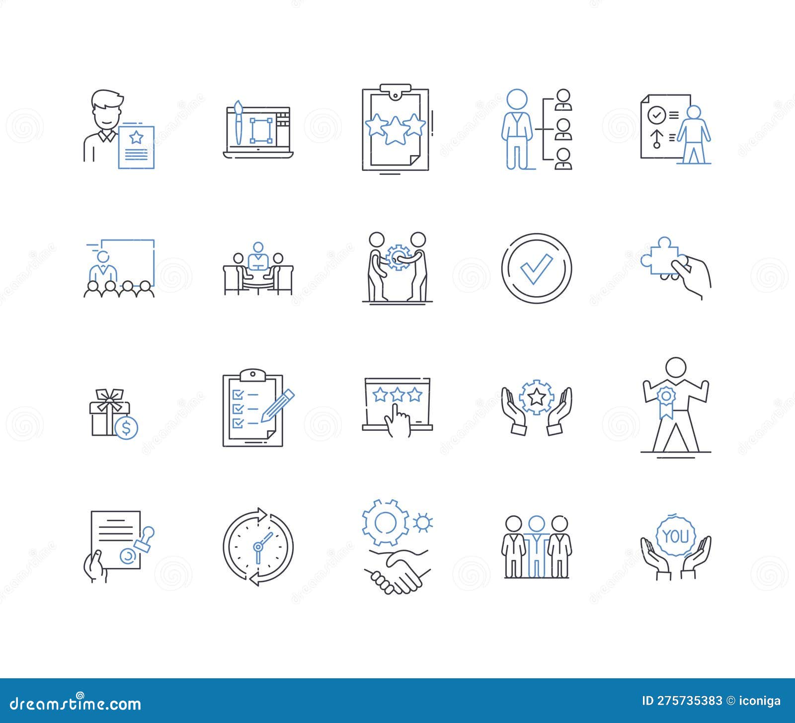 segmentation and targeting line icons collection. demographics, psychographics, behavioural, geographic, market, niches