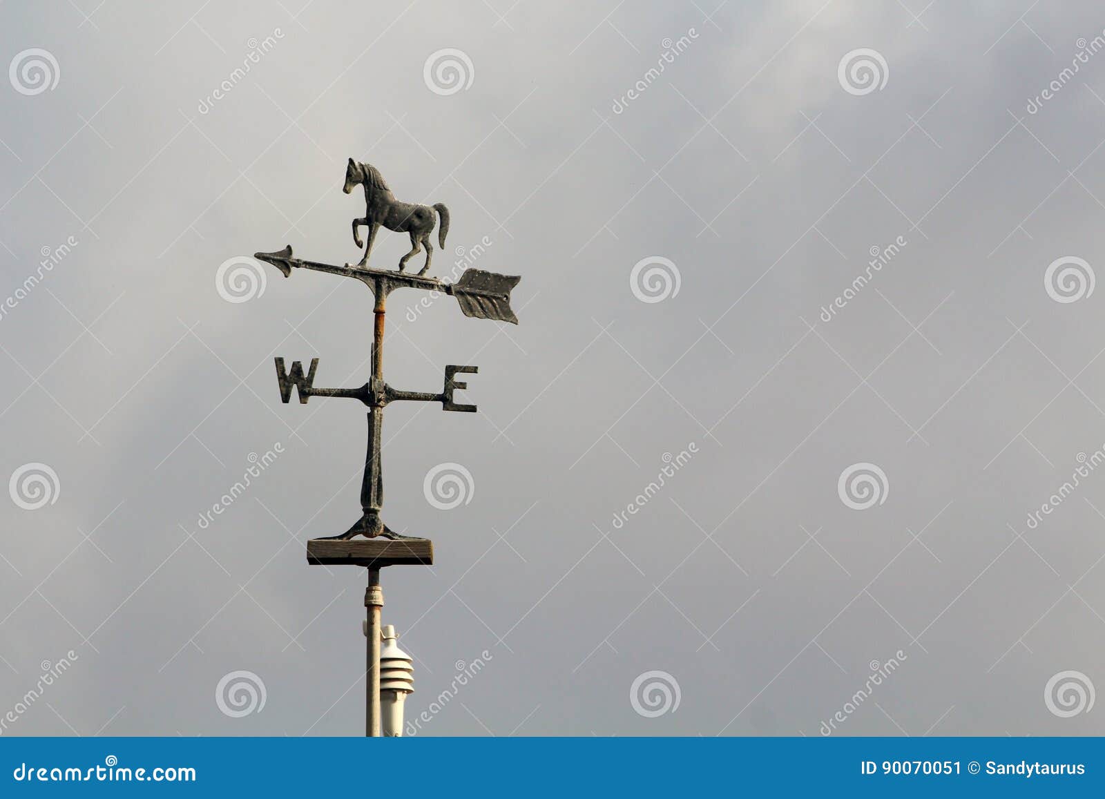 BANDIERA EOLICA FERRO Battuto Giardino Banderuola Alimentatore Per