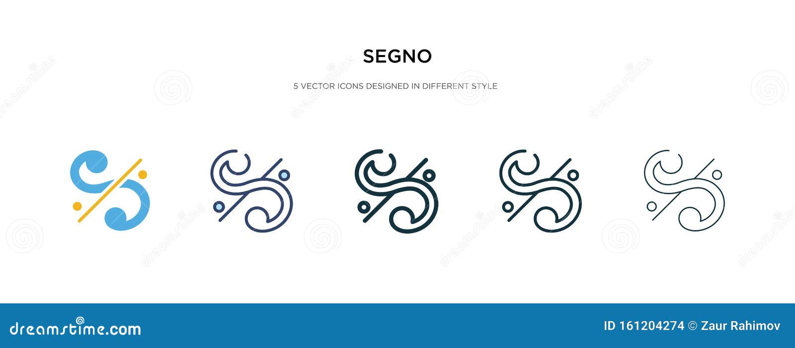 segno icon in different style  . two colored and black segno  icons ed in filled, outline, line and