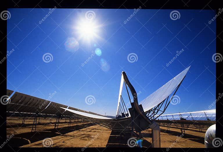 SEGSII Southern California Edison Solar Power Plant Stock Photo