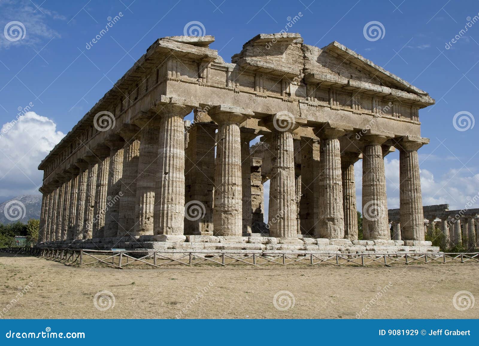 Segundo Templo De Hera Paestum Italia Imagen De Archivo Imagen