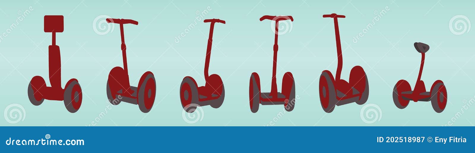 Slumber Kantine æstetisk Segway Monowheel Solo Wheel Hoverboard Gyroscooter Set Electro Eco  Transport. Cartoon Icon Design Template with Various Models Stock Vector -  Illustration of gyroboard, personal: 202518987