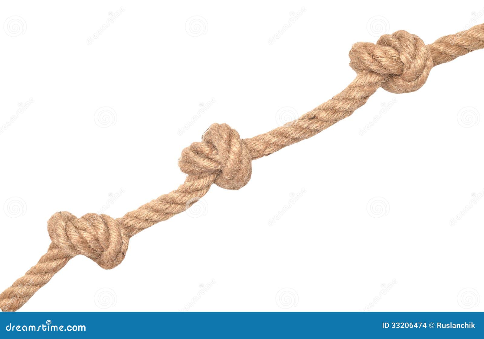 Seil mit Knoten stockfoto. Bild von seil, zeile, riff 33206474