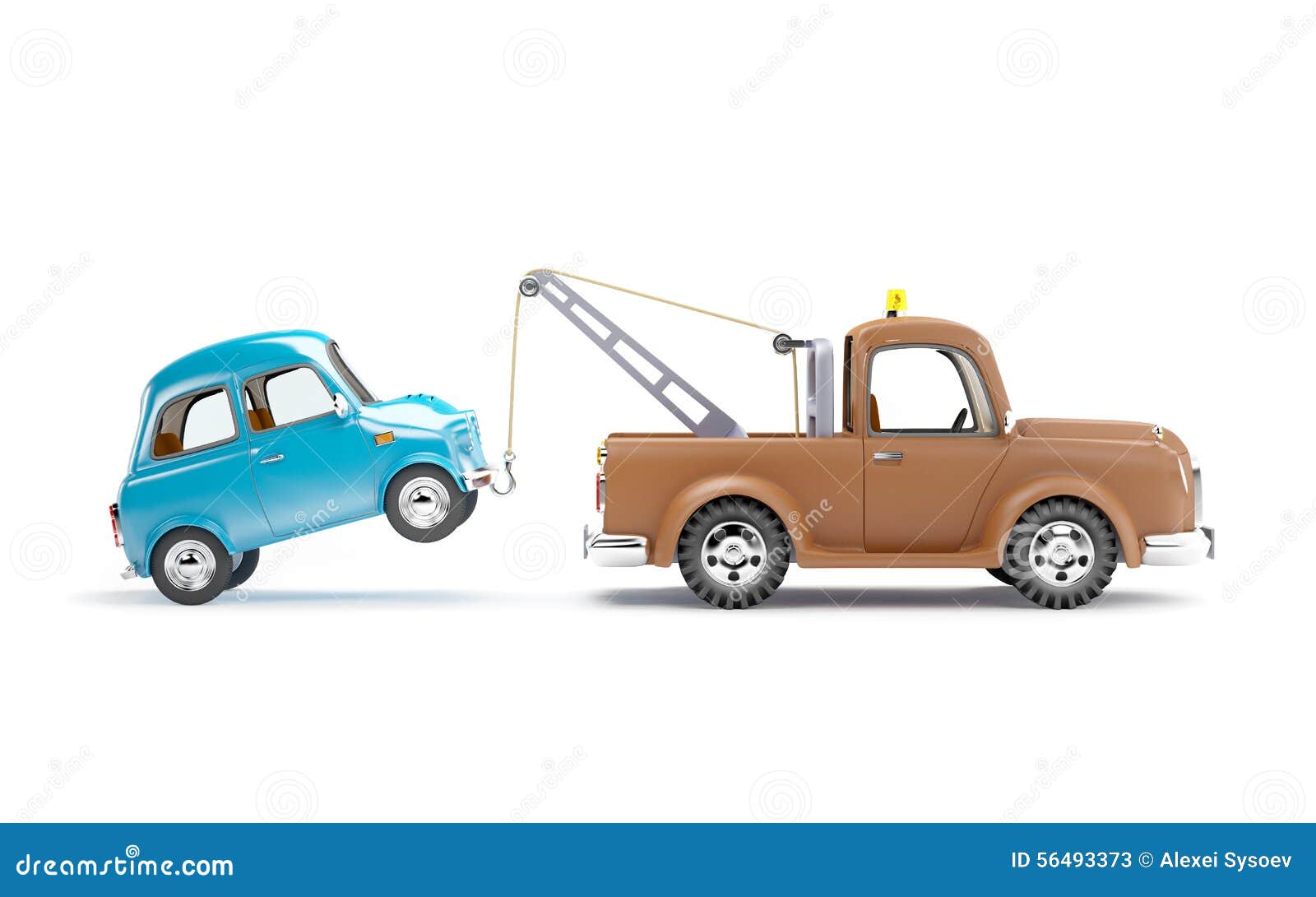 Abschleppwagen seitenansicht