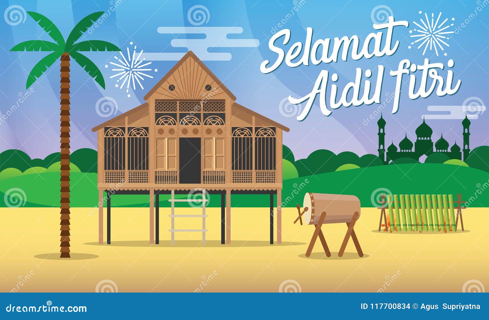 Traditional Malay House Stock Illustrations – 189 