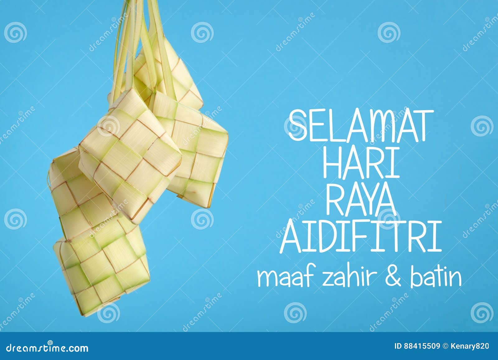 Selamat Hari Raya Aidilfitri Greeting Stock Image Image Of Islamic