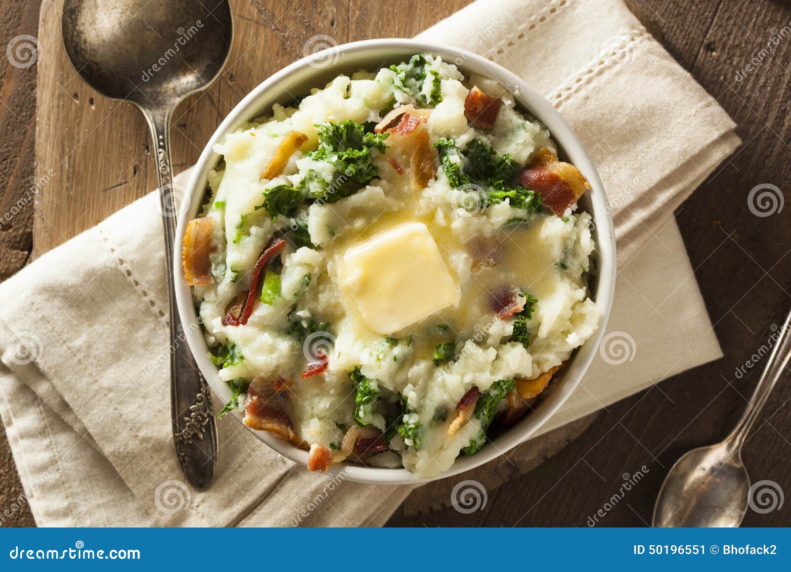 Selbst Gemachte Irische Kartoffel Colcannon Stockbild - Bild von ...