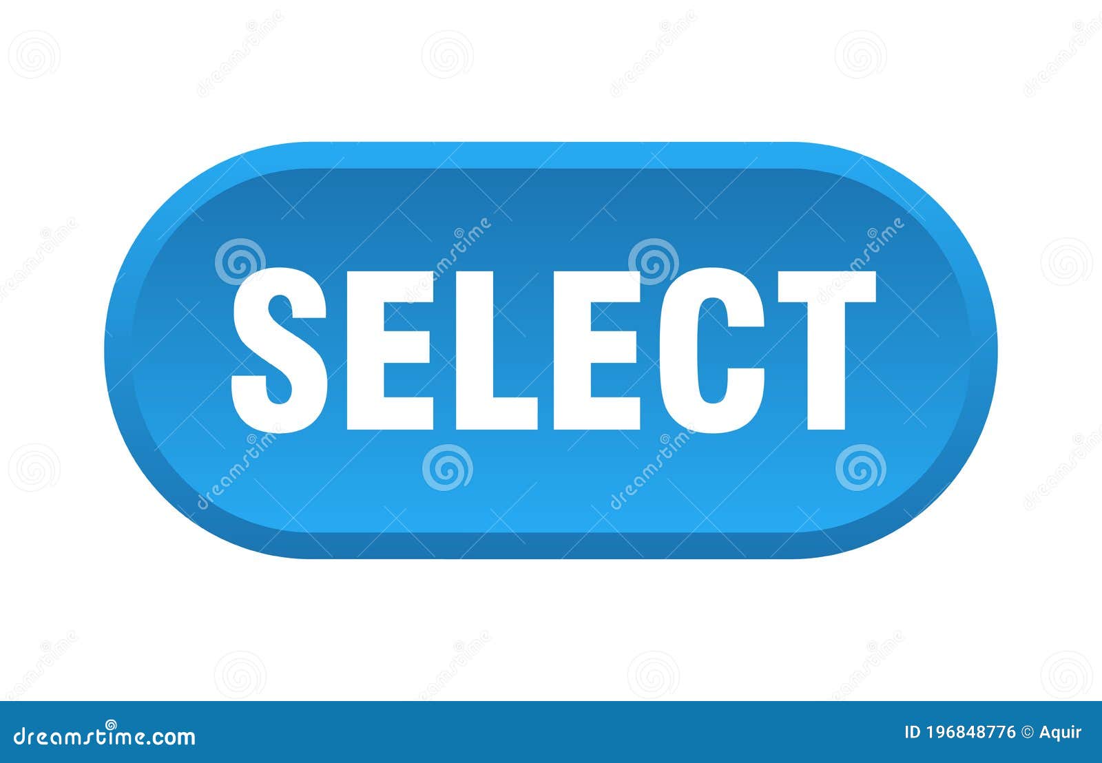Select Button. Rounded Sign on White Background Stock Vector - Illustration  of sign, rounded: 196848776
