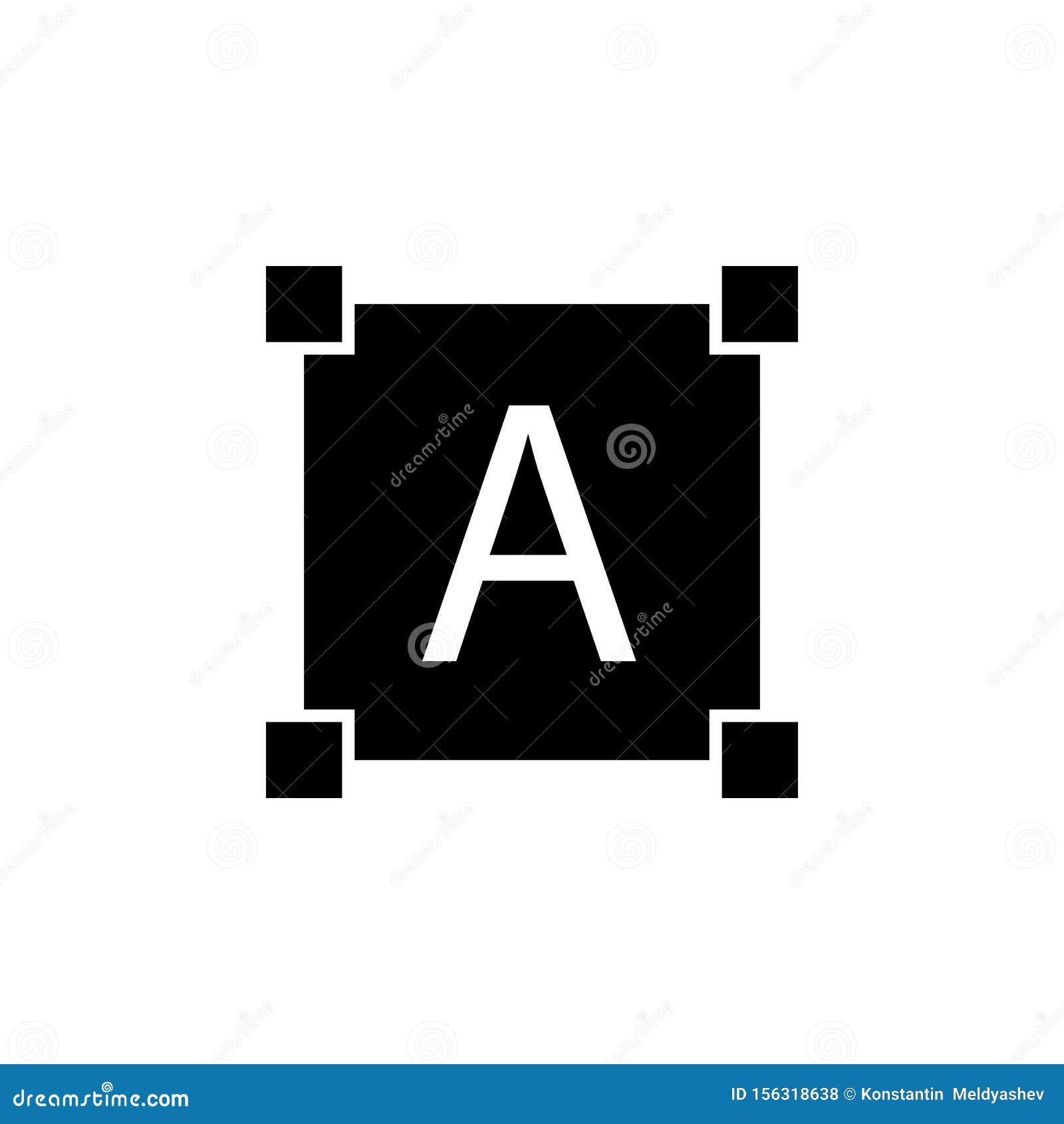 Select Text Icon. Simple Glyph Vector of Text Editor Set Icons for UI and  UX, Website or Mobile Application Stock Illustration - Illustration of  select, interface: 156318638