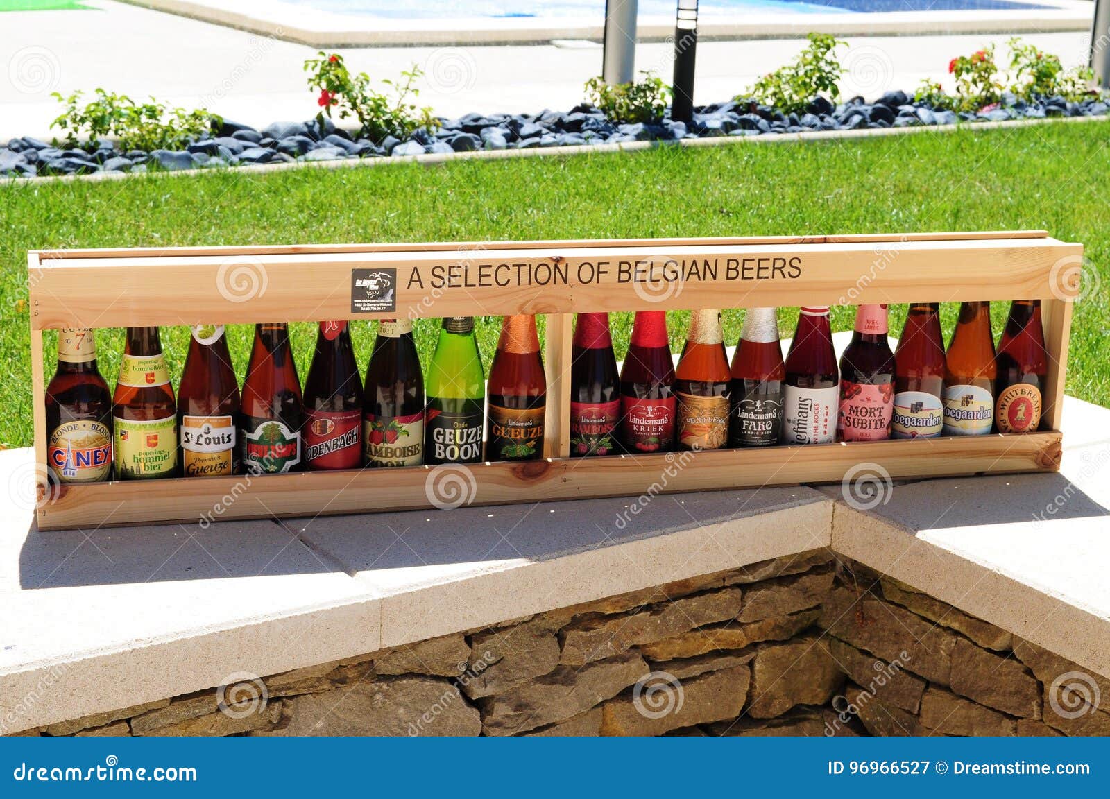 Selection of Belgian beers editorial photography. Image of blue 96966527