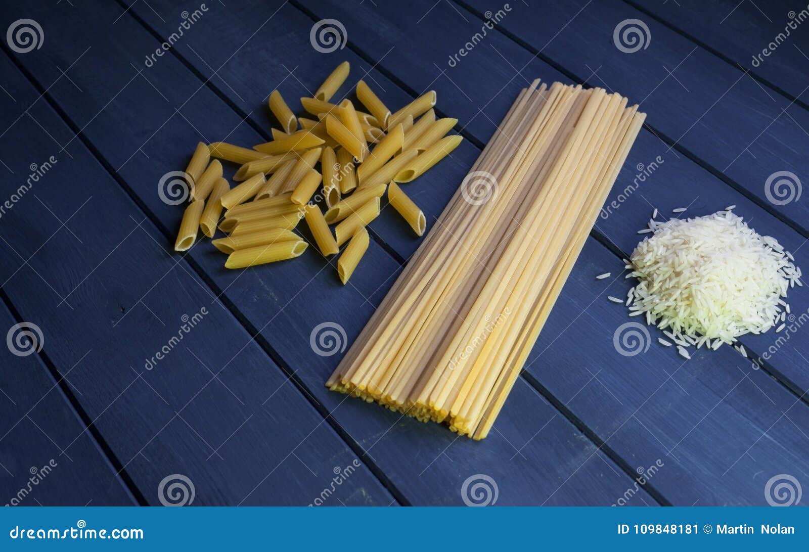 A Mixture of Carbohydrates from Pasta To Rice Stock Image Image of