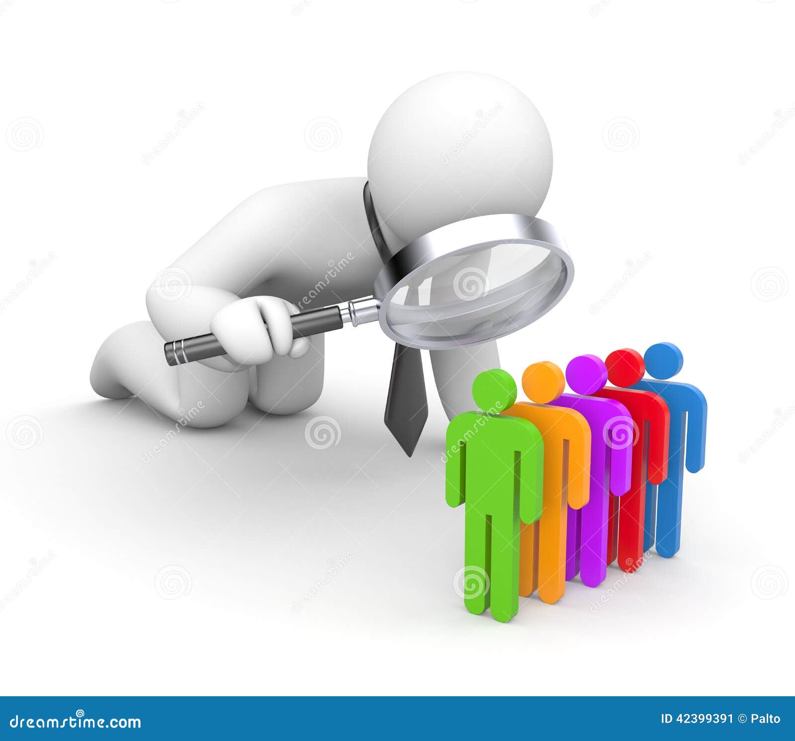 Selection of the personnel stock illustration. Illustration of look