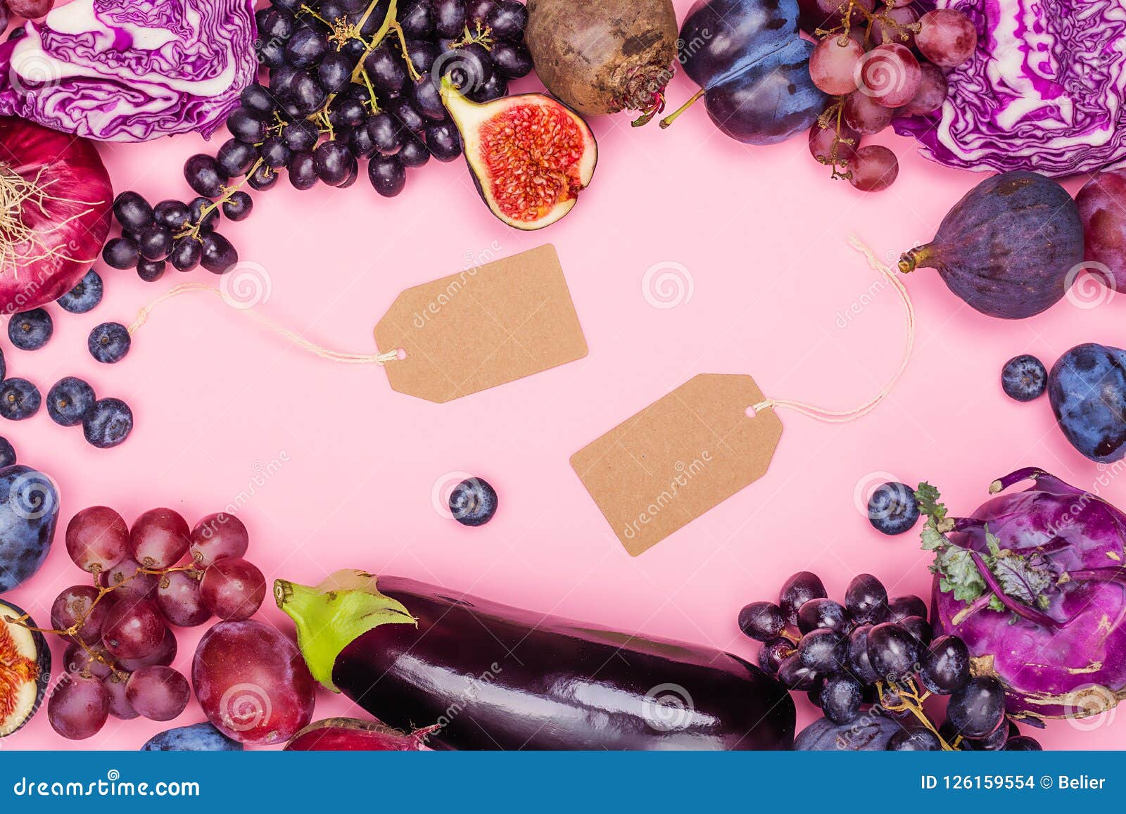 Selection of purple foods stock photo Image of fruits 