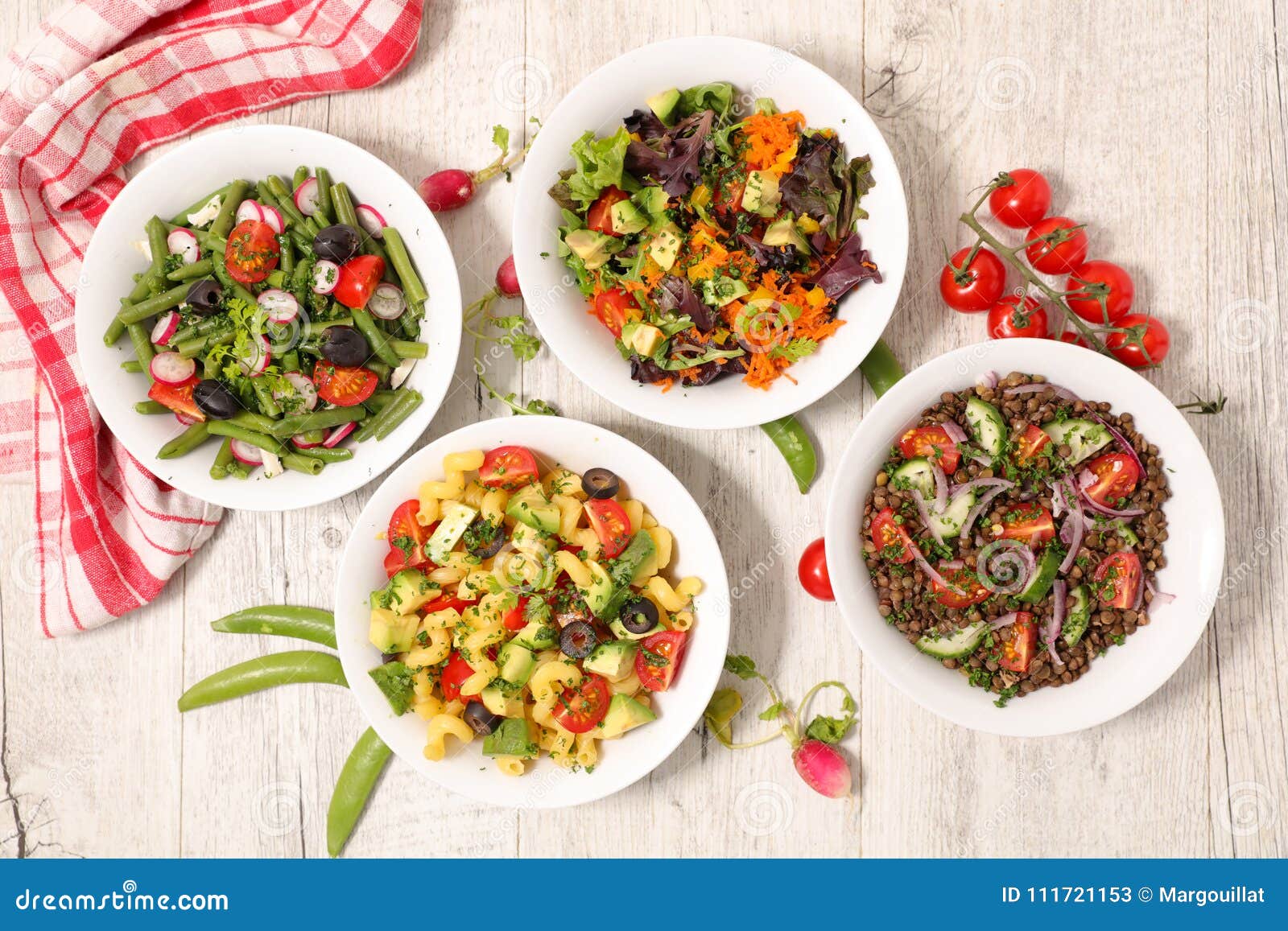 Vegetarian salad bowl stock image. Image of avocado 111721153