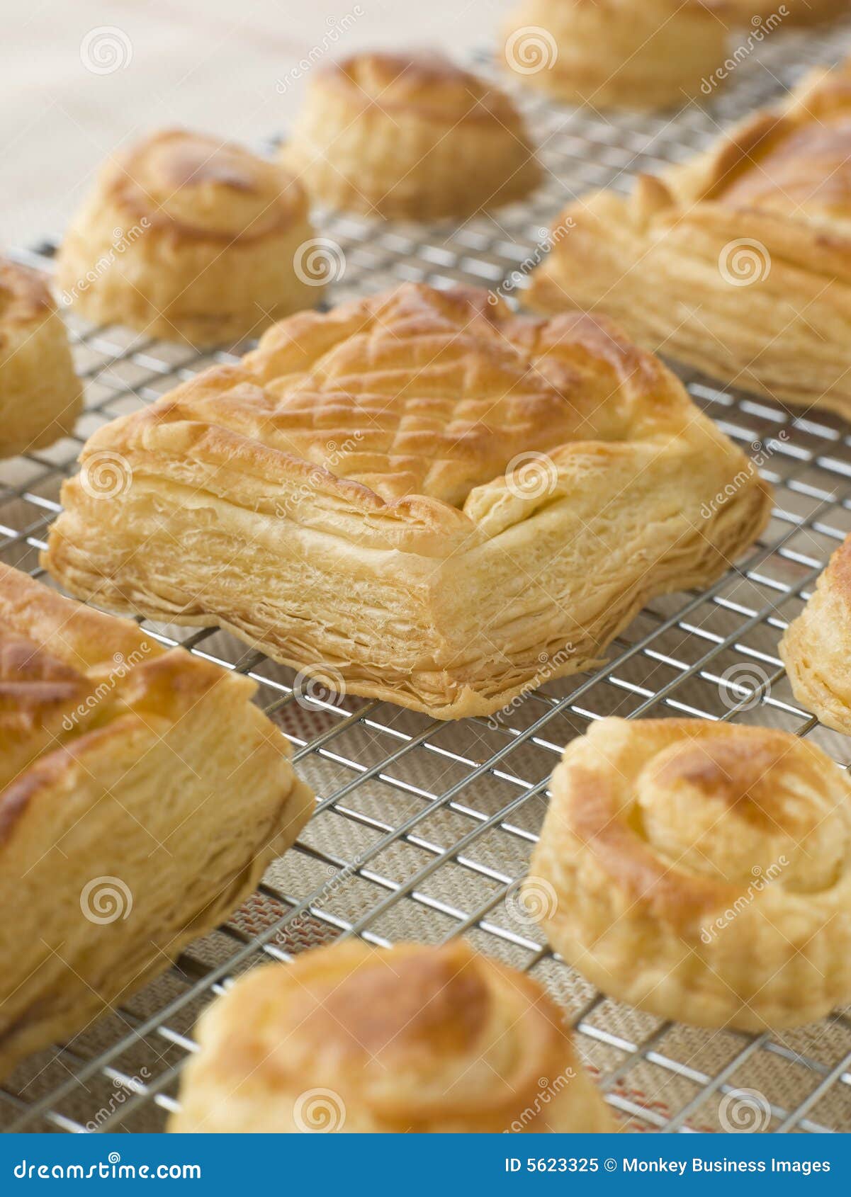 selection of vol au vents on a cooling rack