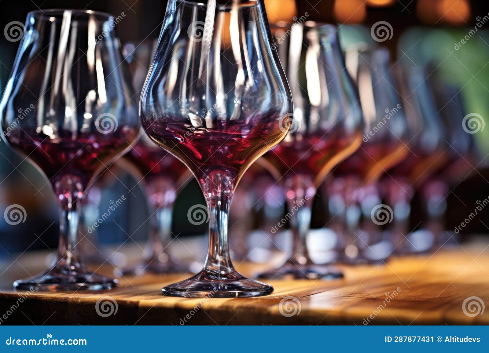 Selective Focus on Drying Wine Glasses Stock Image Image of generative, glassware 287877431