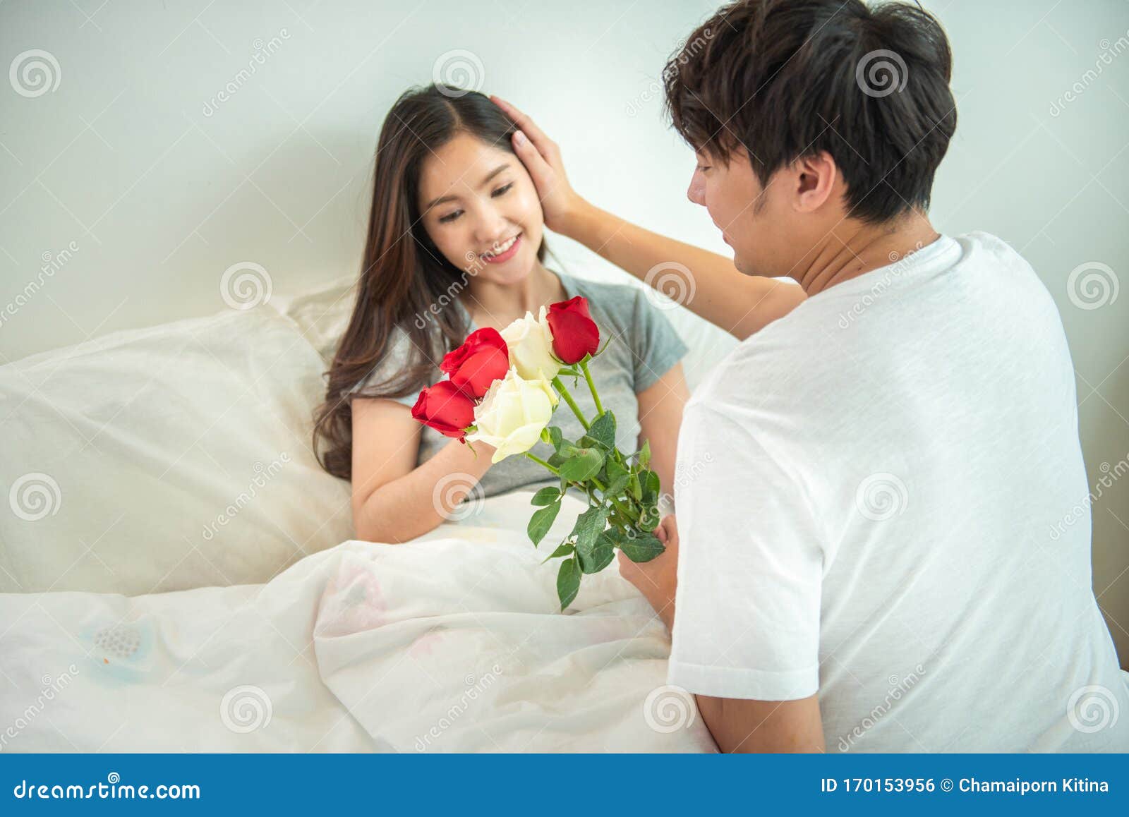 Asian girl and her husband