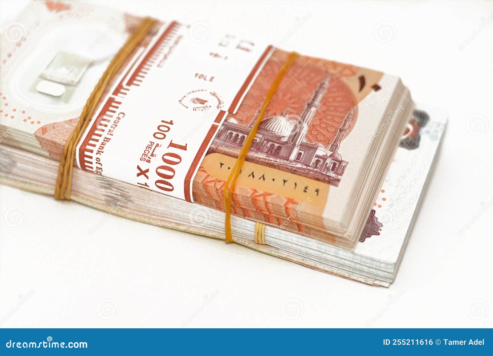 Selective Focus Of Stack Of New Egyptian Money Banknotes Currency Of selective-focus-of-stack-of-new-egyptian-money-banknotes-currency-of
