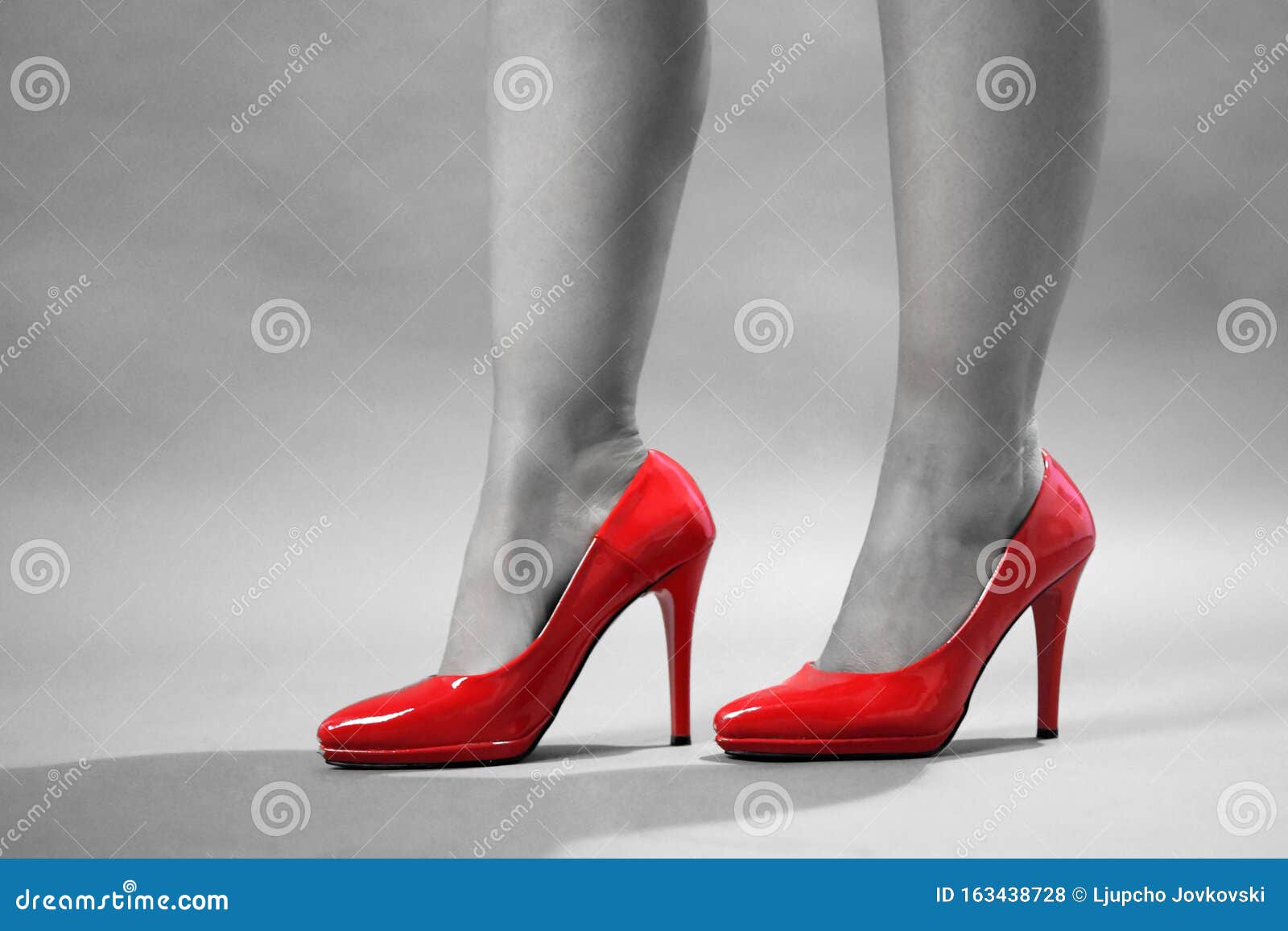 red color heels