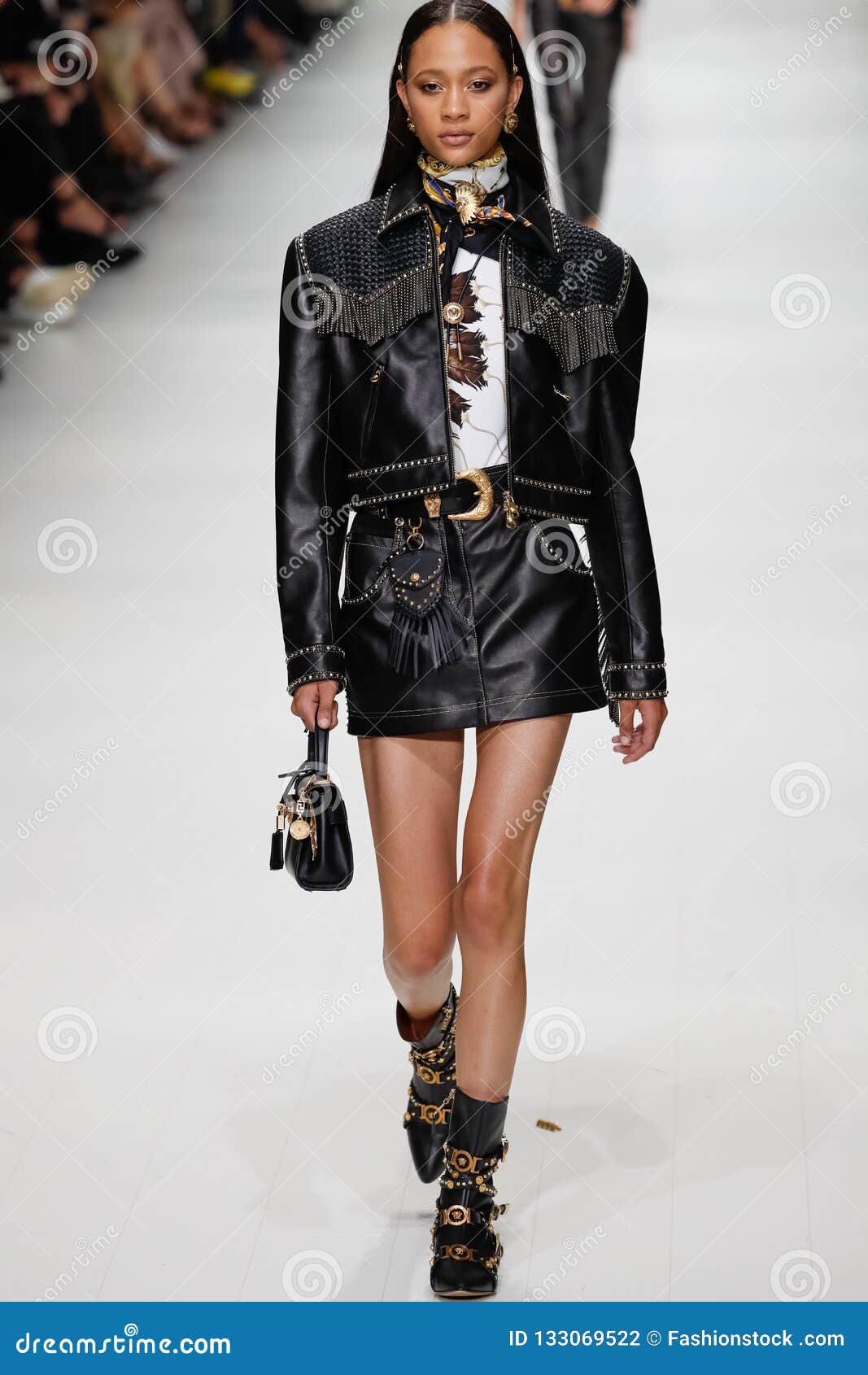 Selena Forrest Walks the Runway at the Versace Show during Milan ...