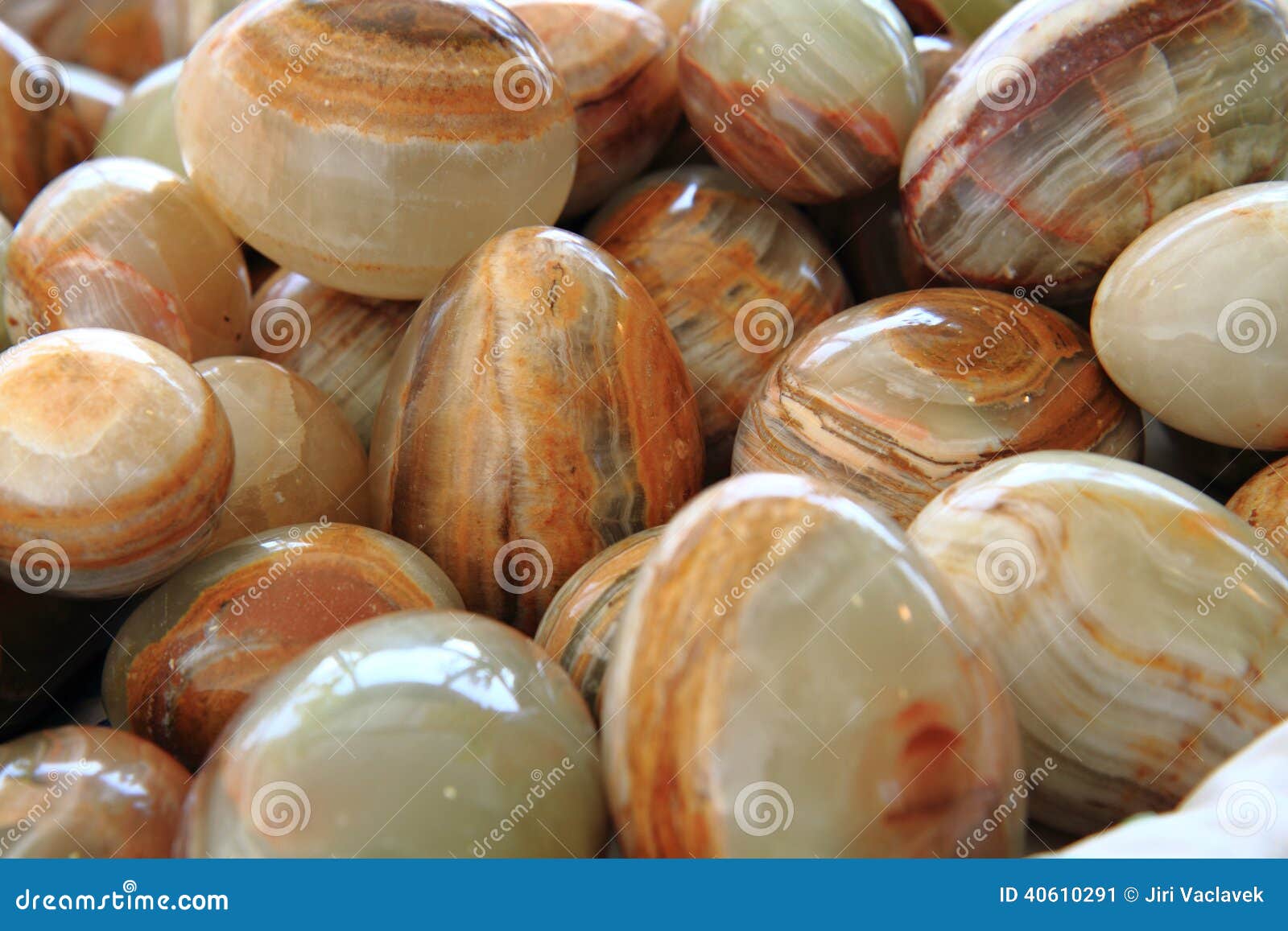 selenite (mineral) eggs background