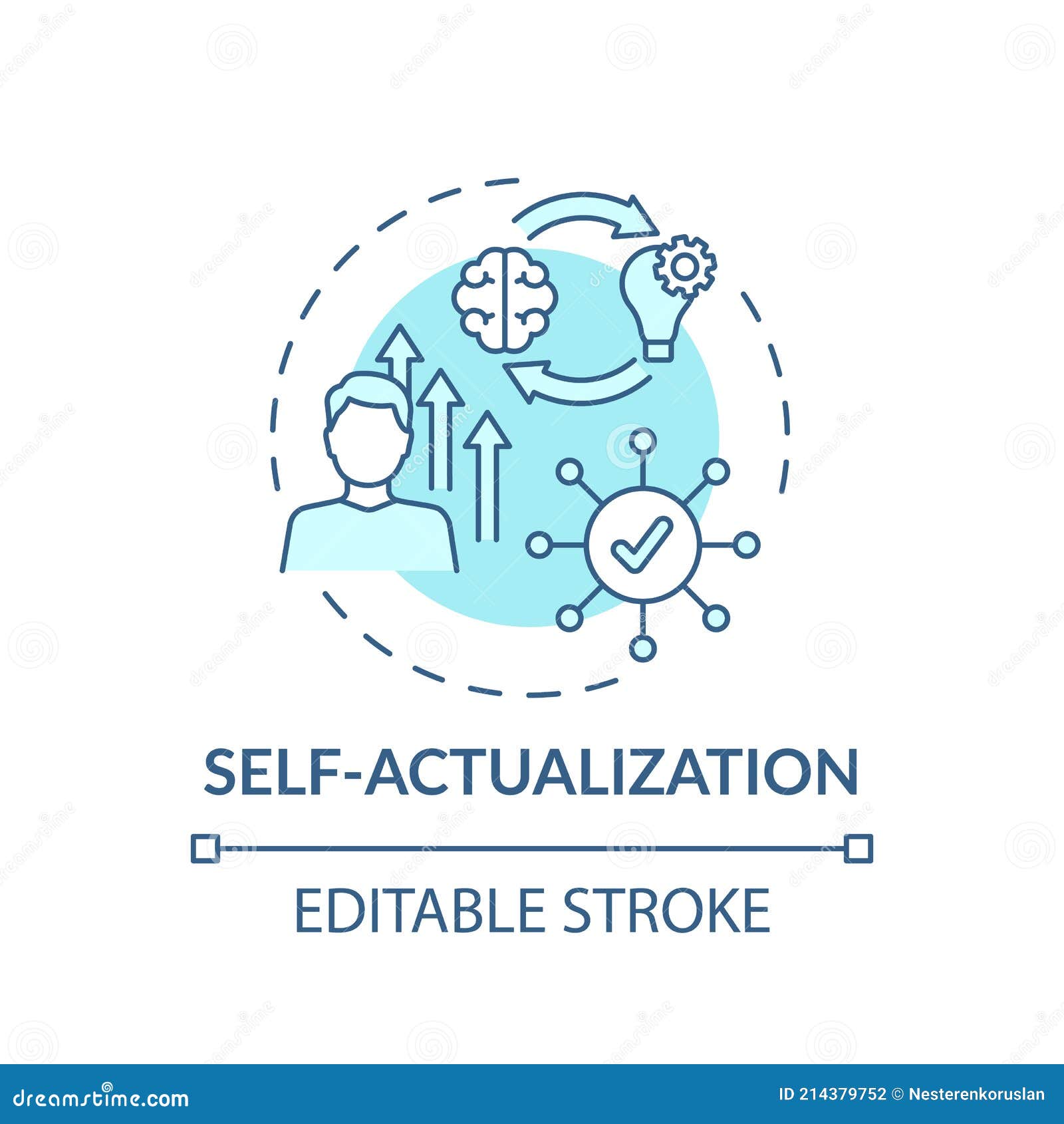 Self-Actualization Word Cloud Cartoon Vector | CartoonDealer.com #158979191